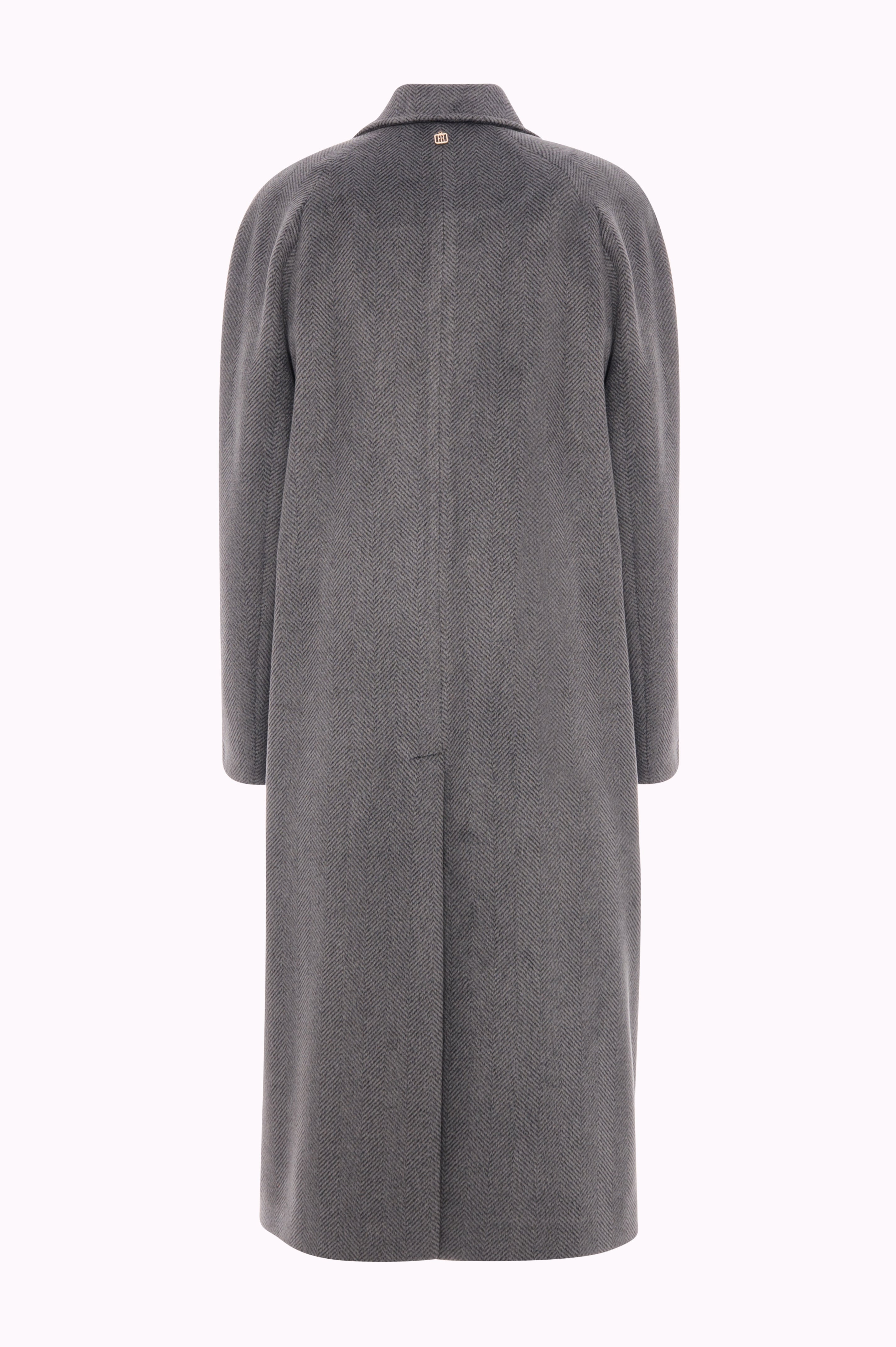Cappotto Lungo a Spina di Pesce
