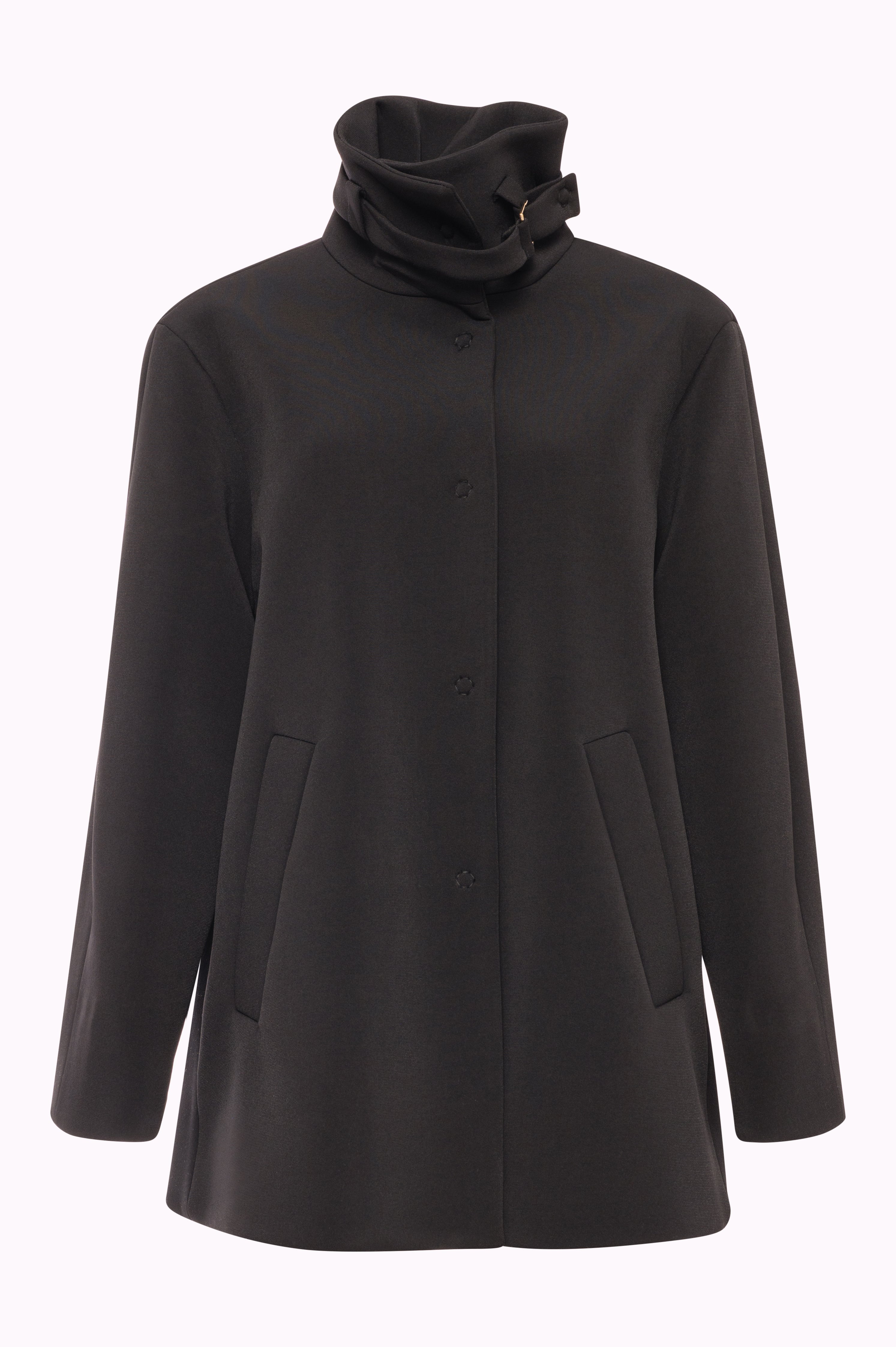 Cappotto Corto con Collo Alto a Imbuto e Fibbia FI25WC1008W47701 FRACOMINA