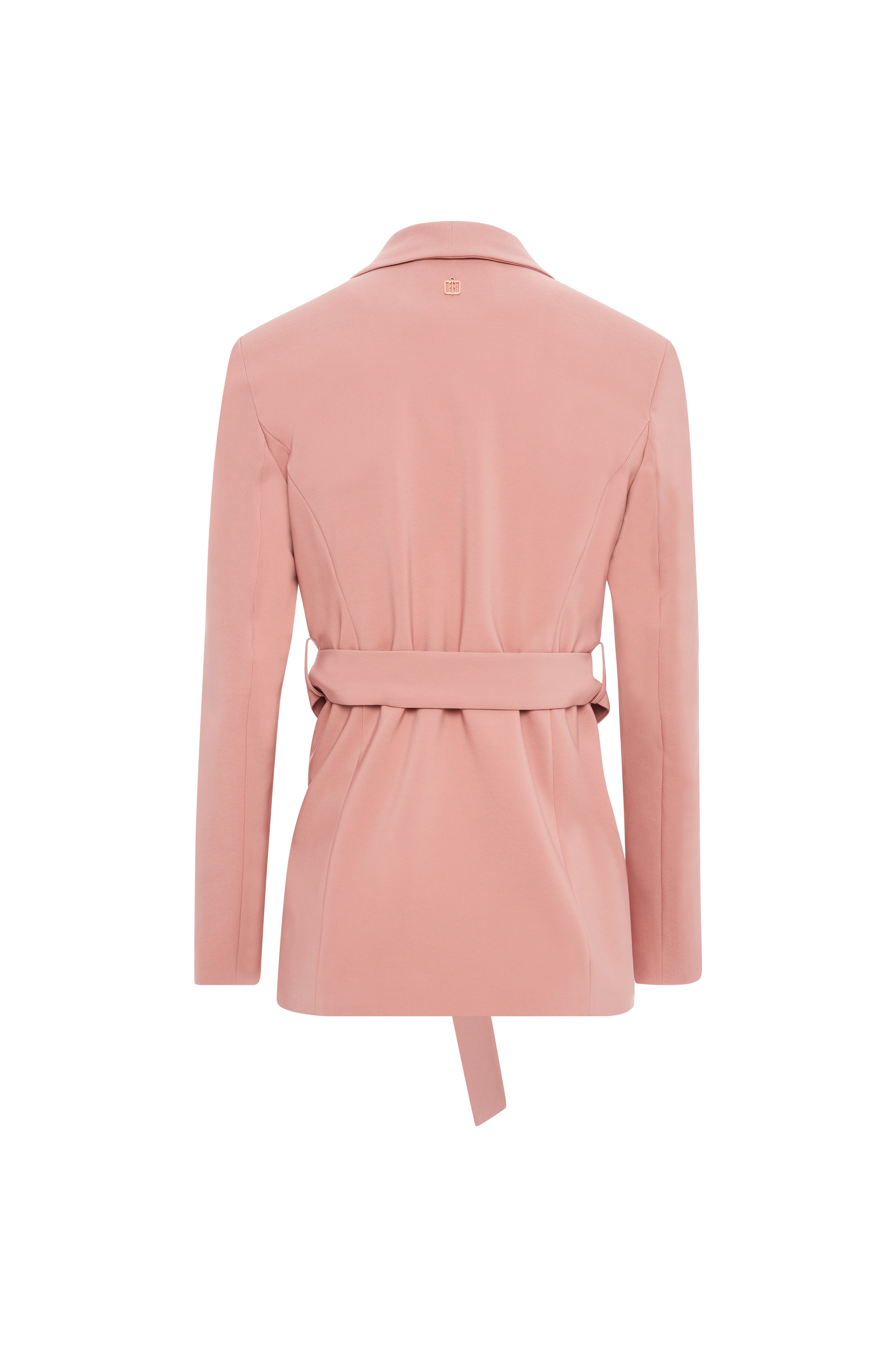 Blazer Sciallato con Cintura