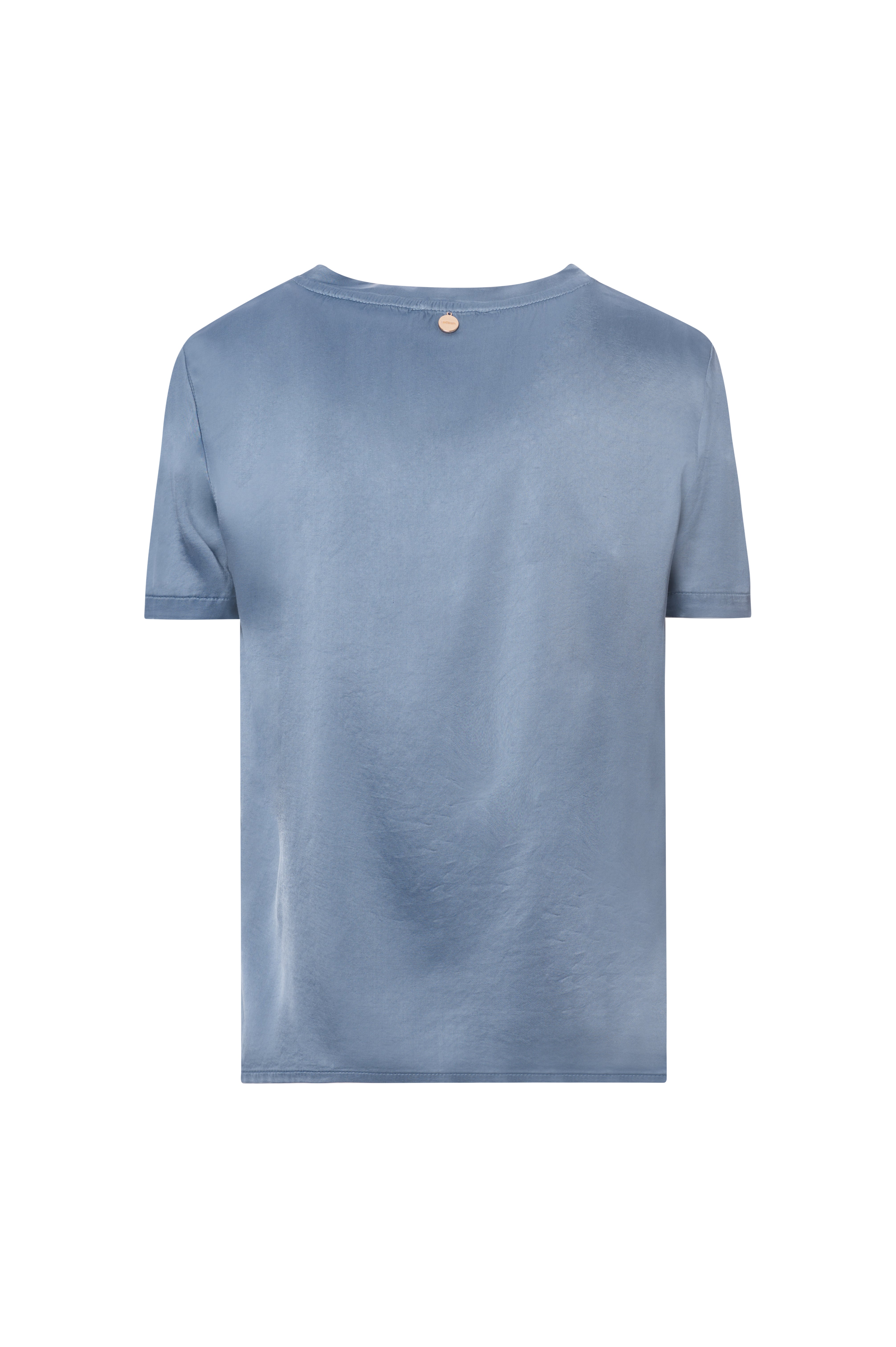 T-shirt Effetto Seta a Girocollo