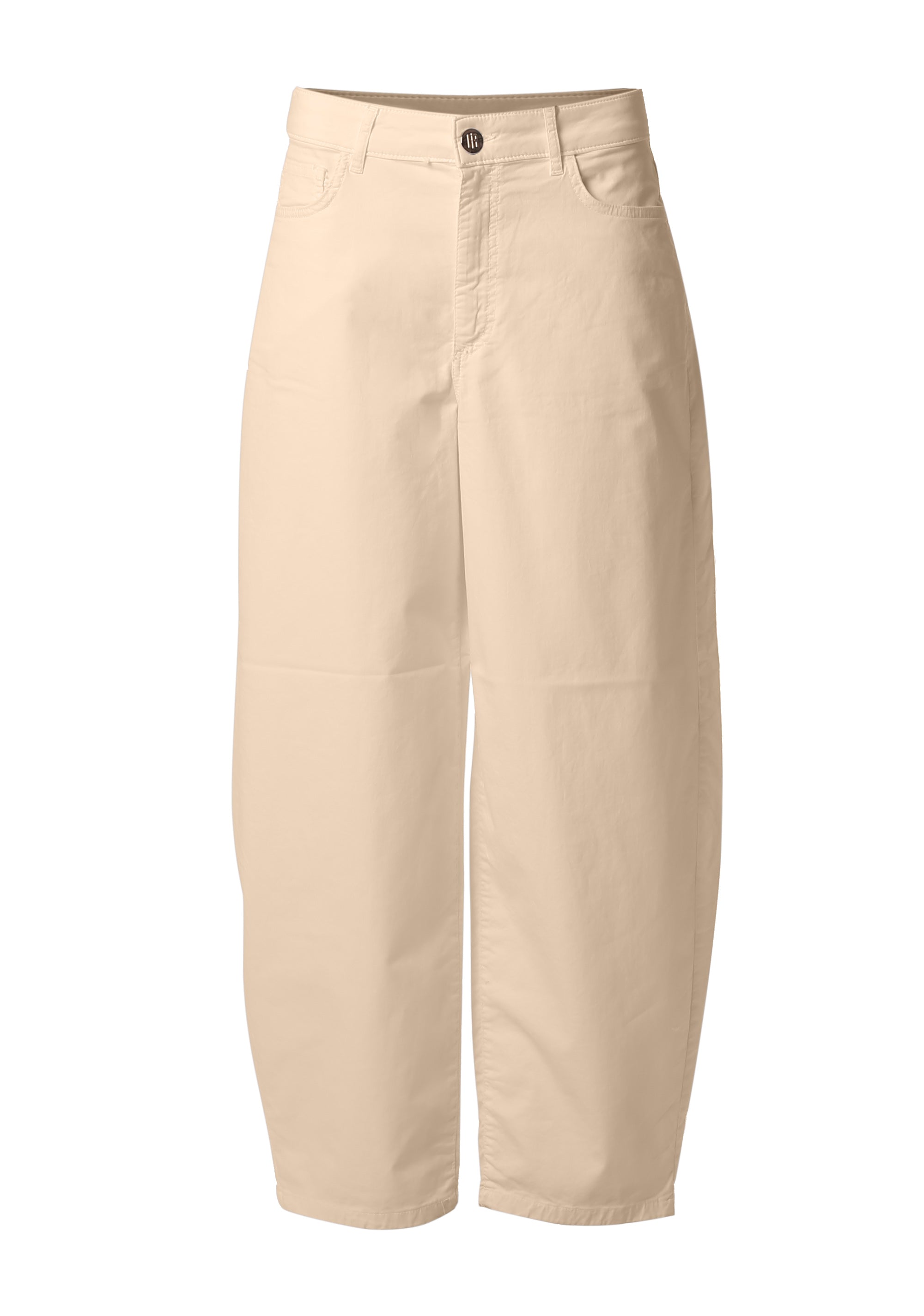 Pantaloni Balloon a Vita Alta con Dettagli Gold