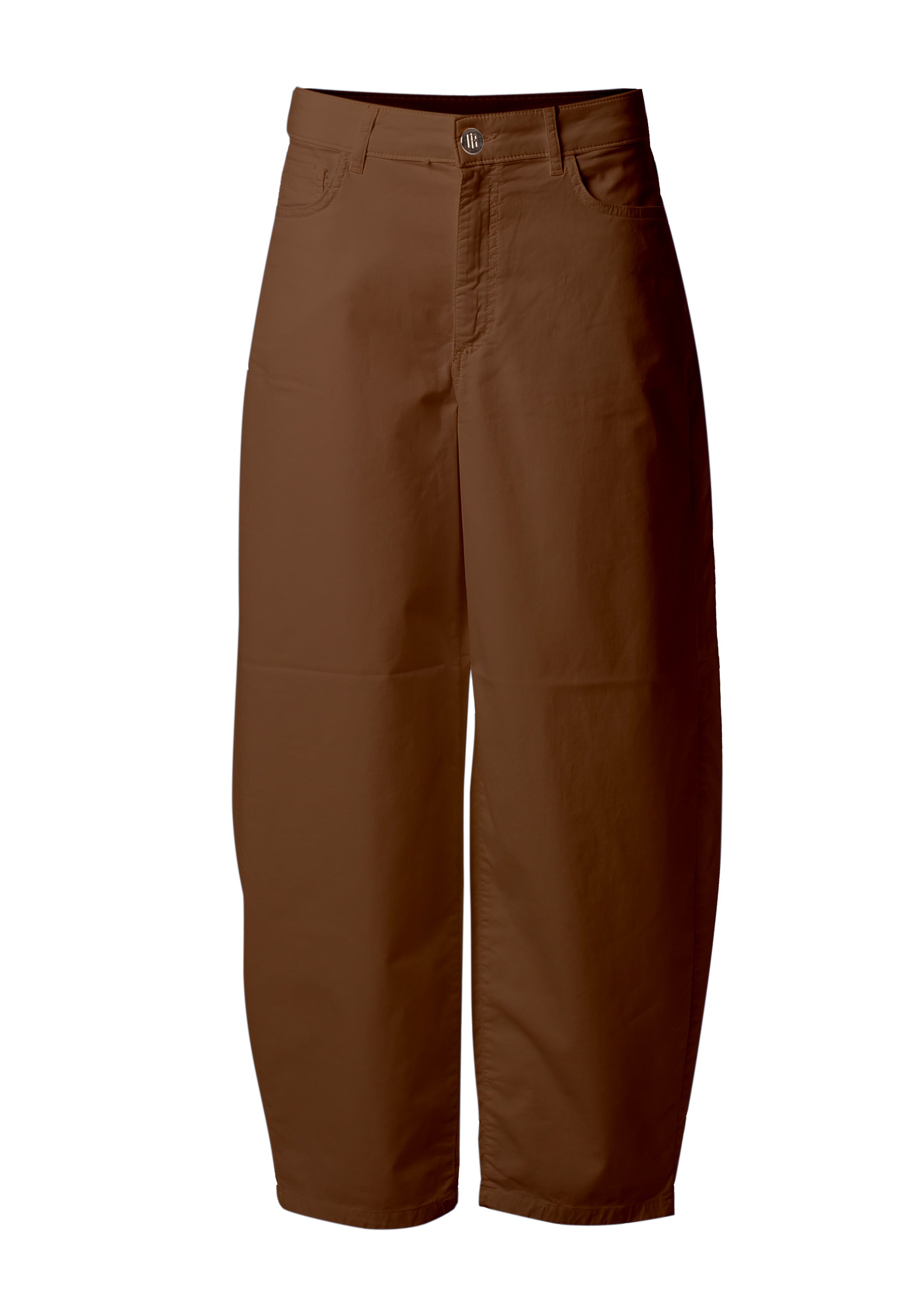 Pantaloni Balloon a Vita Alta con Dettagli Gold