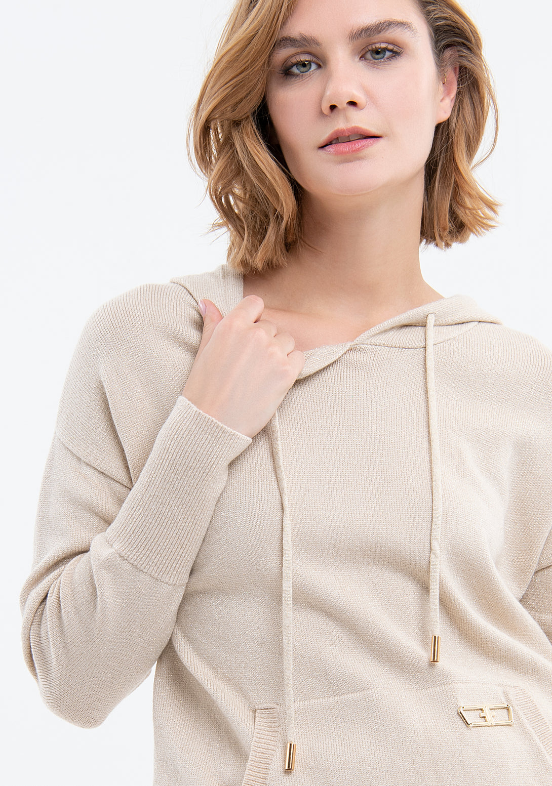 Abito regular in maglia con lurex FJ23WD5004K502Q7 Fracomina
