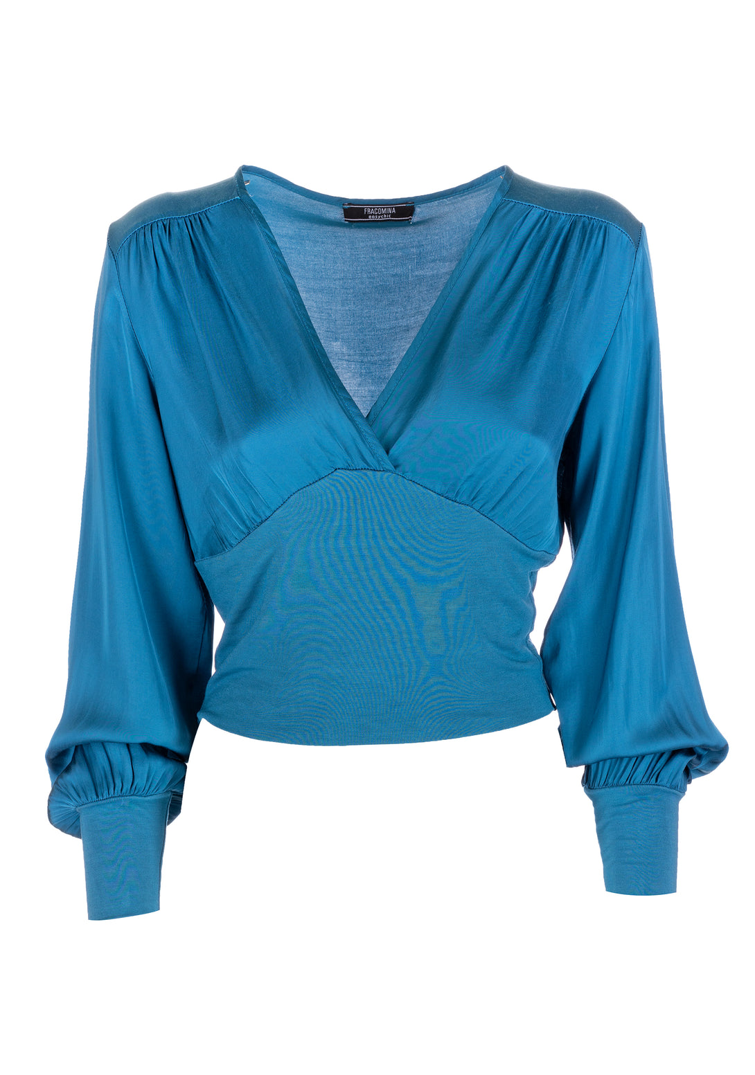 Blusa regular corta in raso FJ23WT1001W45101 Fracomina