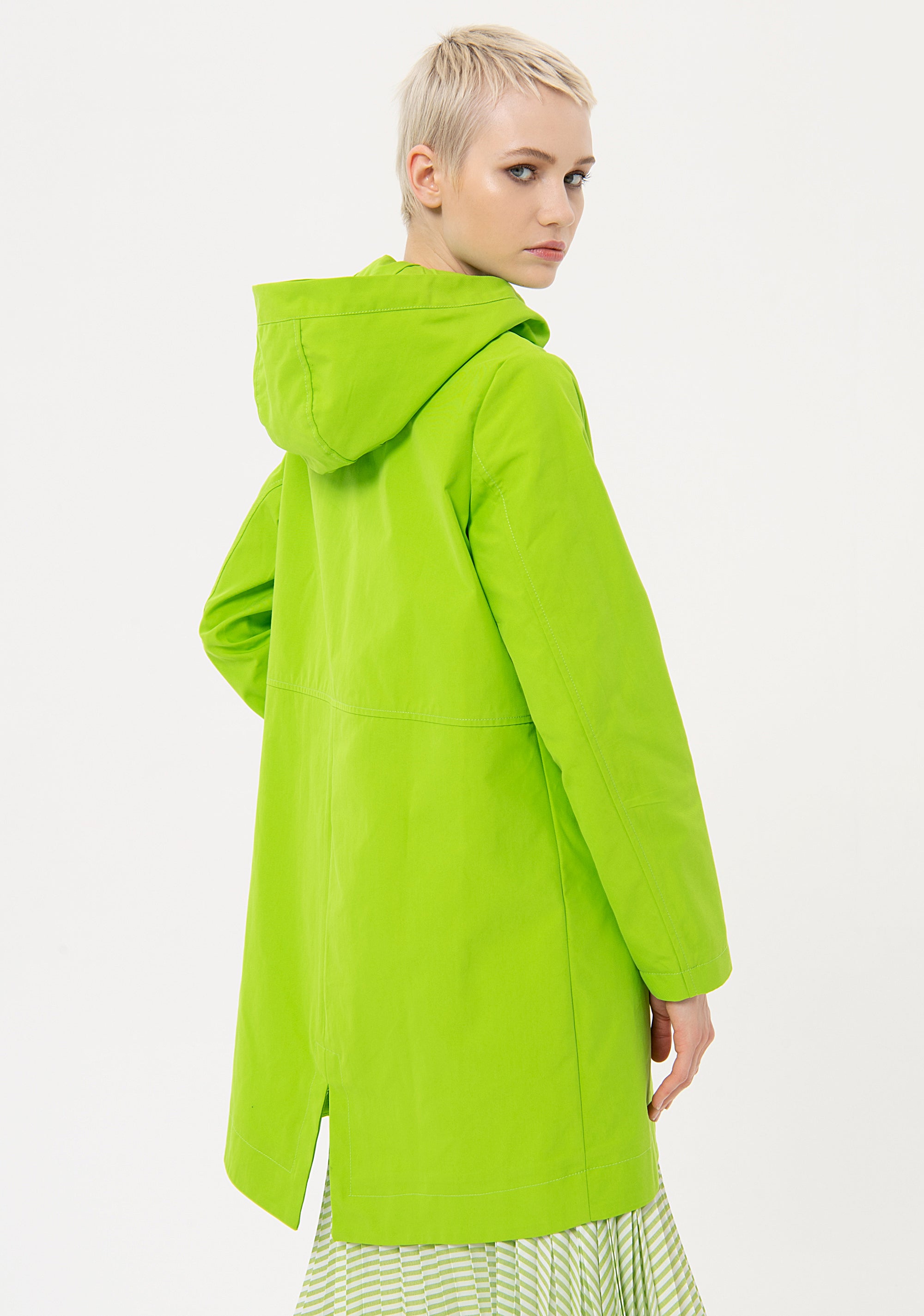 Parka regular midi in tessuto tecnico FJ24SC2001W51101 Fracomina