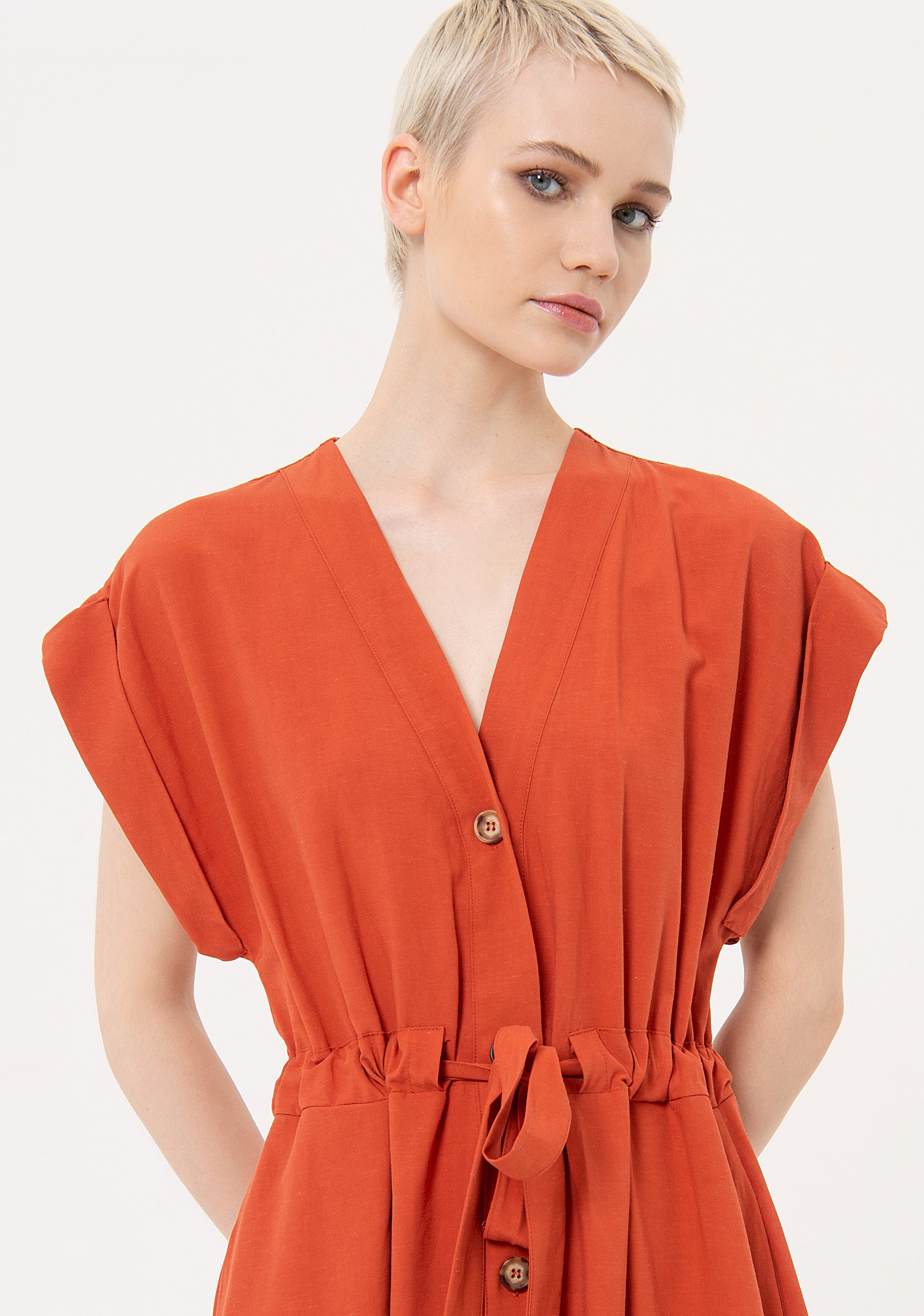 Abito regular lungo in tencel FJ24SD3011W69301 Fracomina