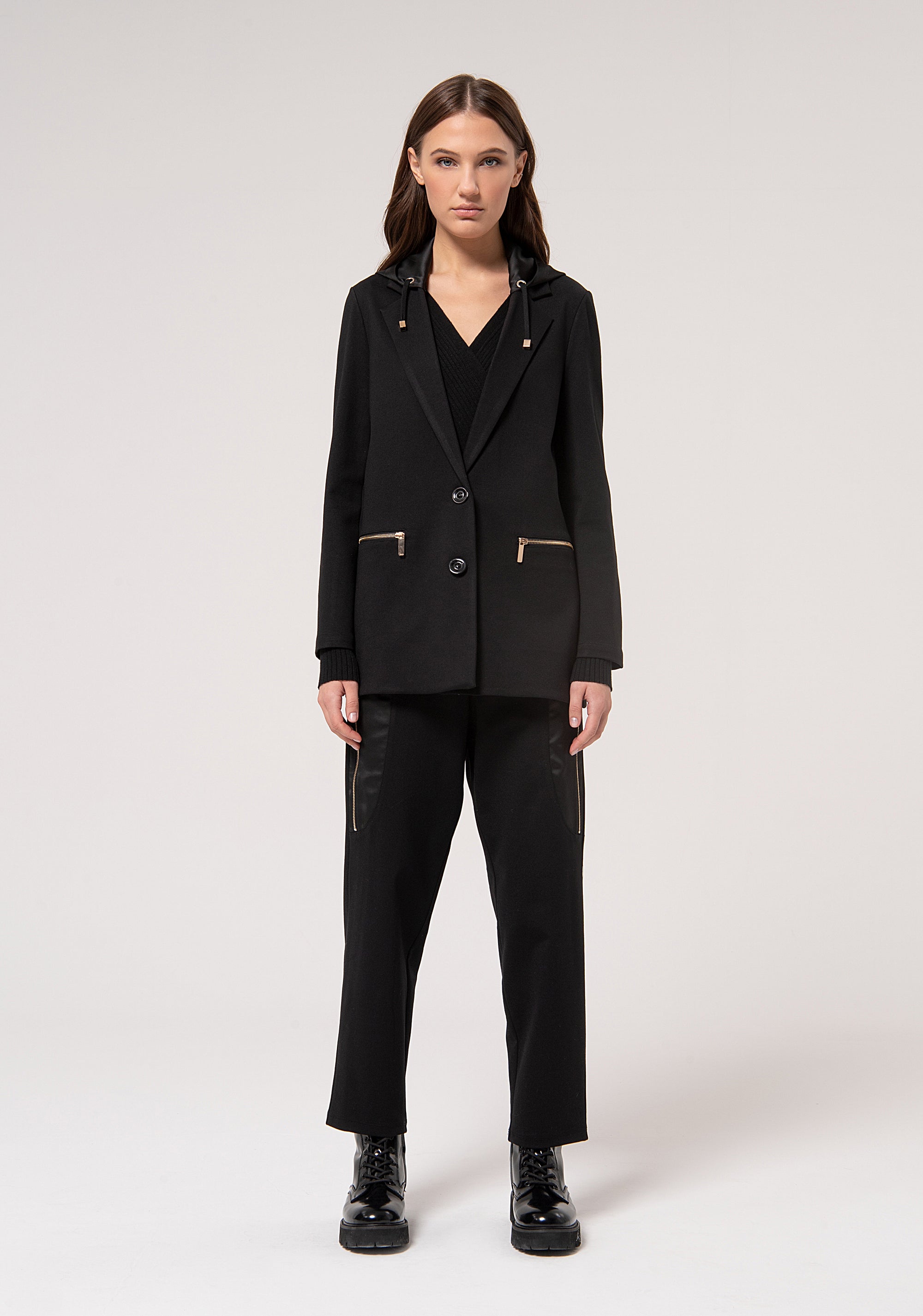 Blazer regular lungo monopetto