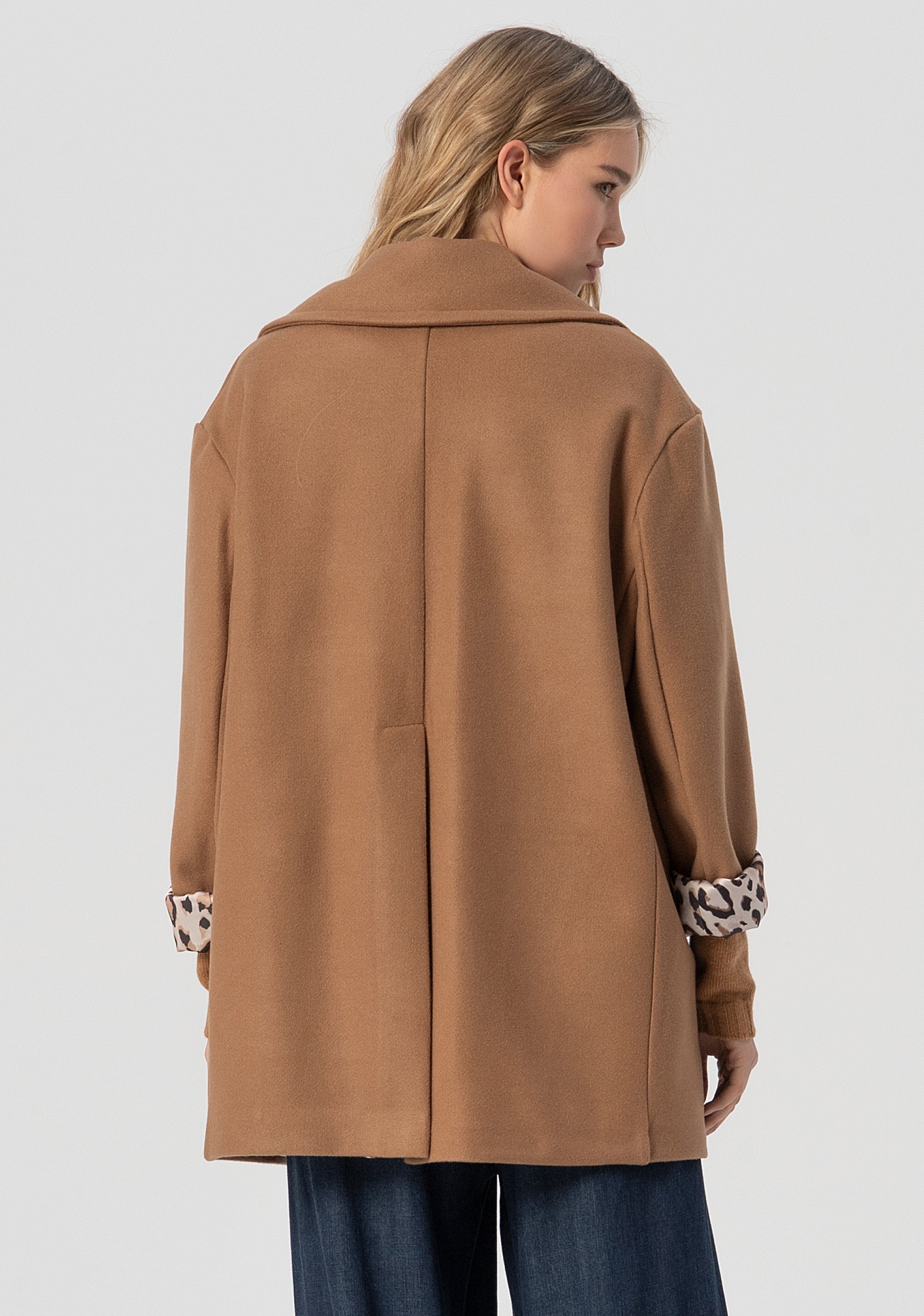 Cappotto oversize doppiopetto FJ25WC1002W50001-T85 Fracomina