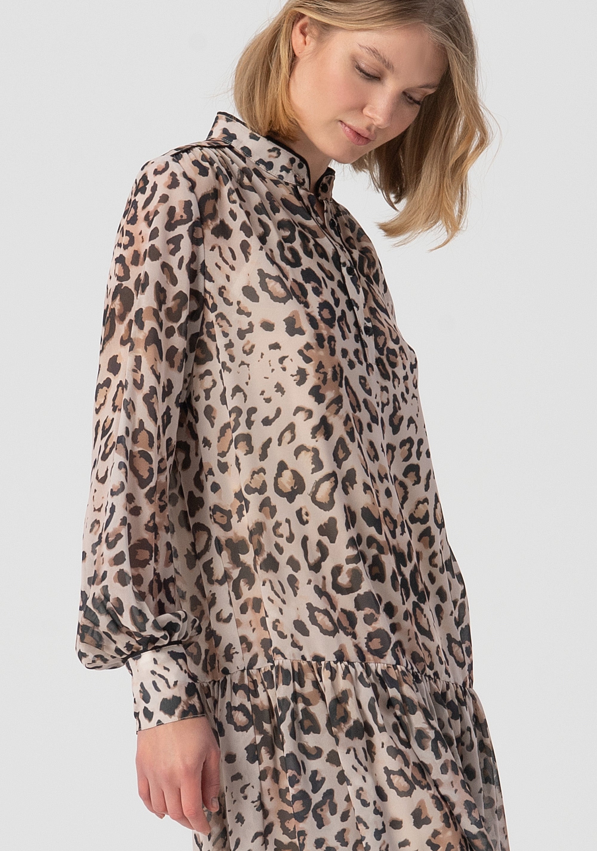 Abito linea morbida mini con stampa animalier FJ25WD1004W41201-C80 Fracomina