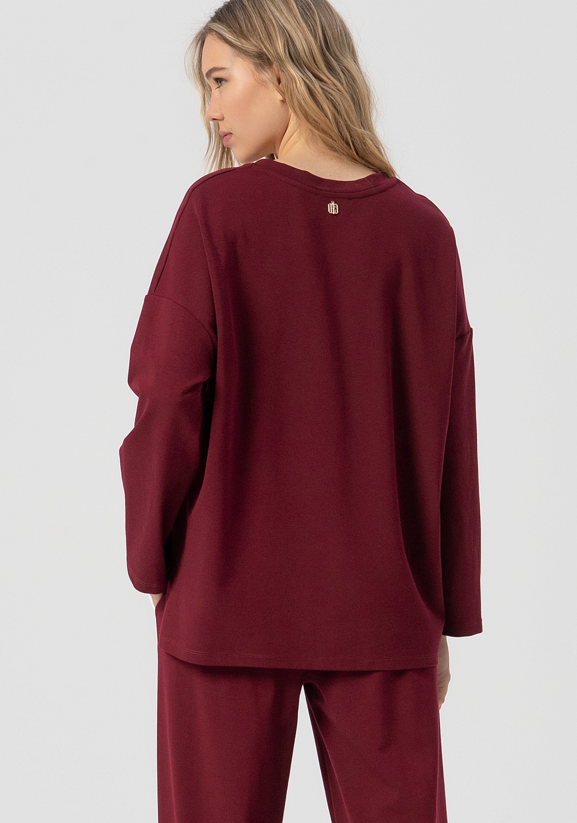 T-shirt ampia con scollo a V FJ25WT3002W72701-H75 Fracomina