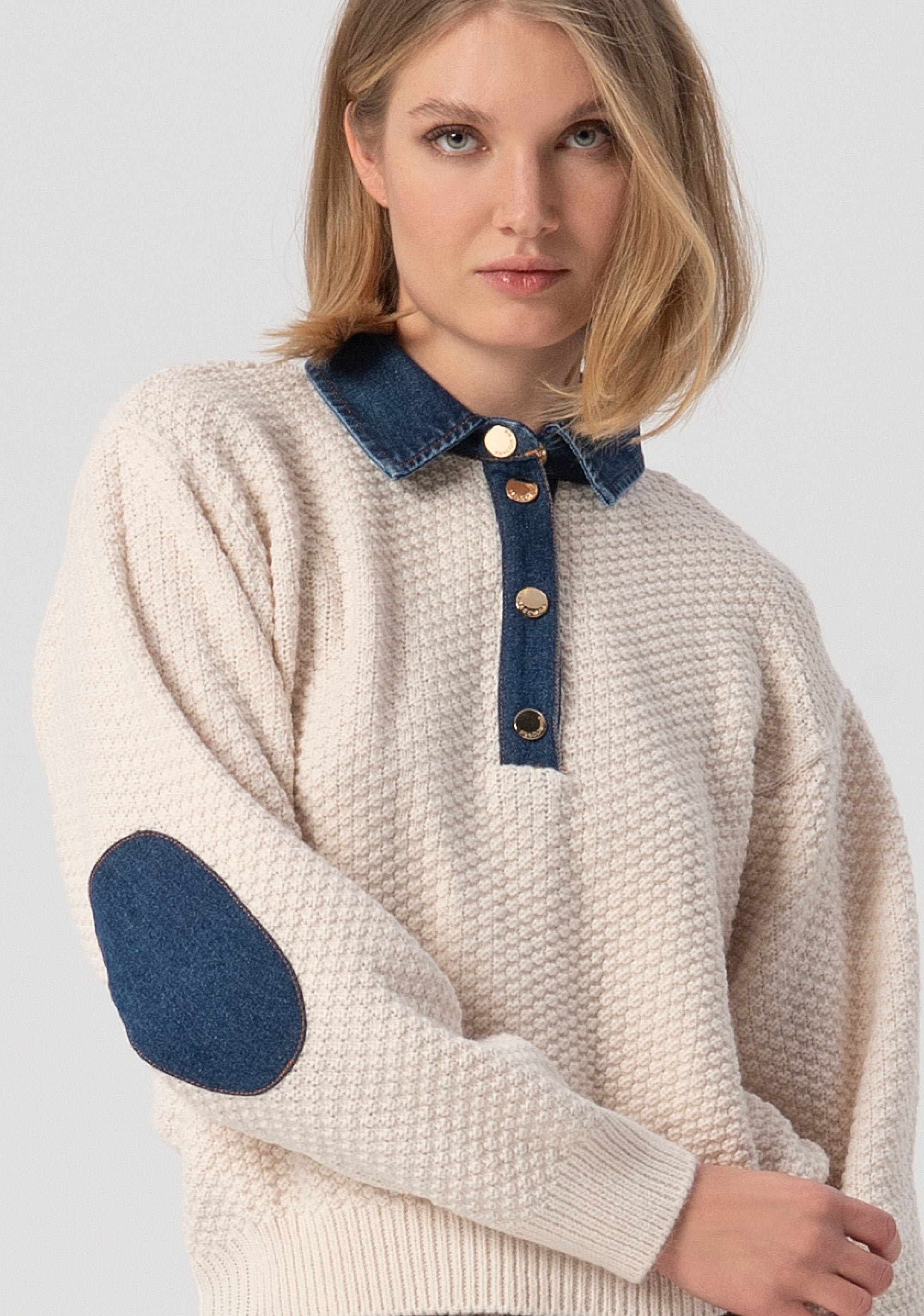 Maglia regular con lana ed alpaca FJ25WT7016K47801-G19 Fracomina