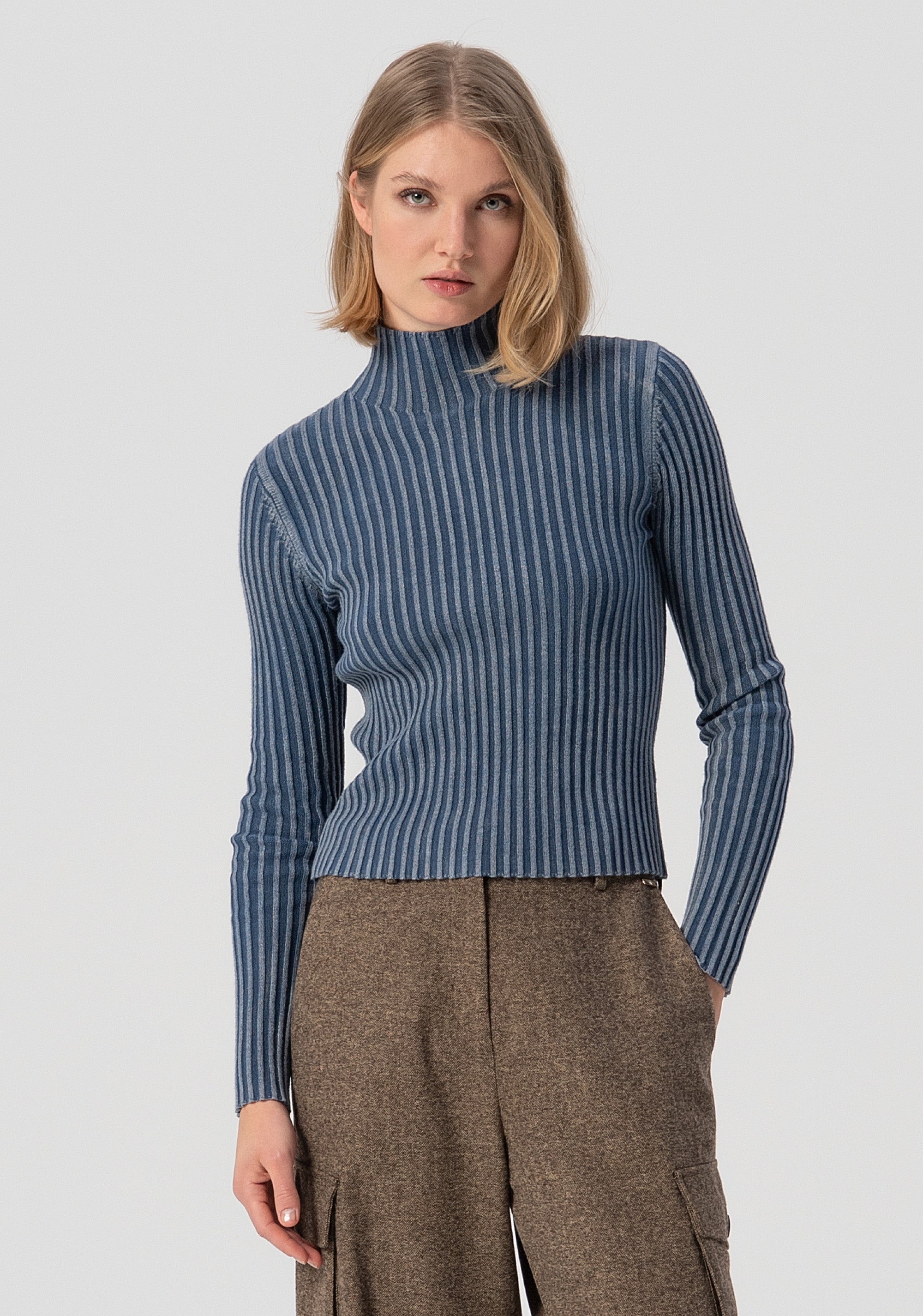 Maglia aderente a coste FJ25WT7022K414O3-166 Fracomina