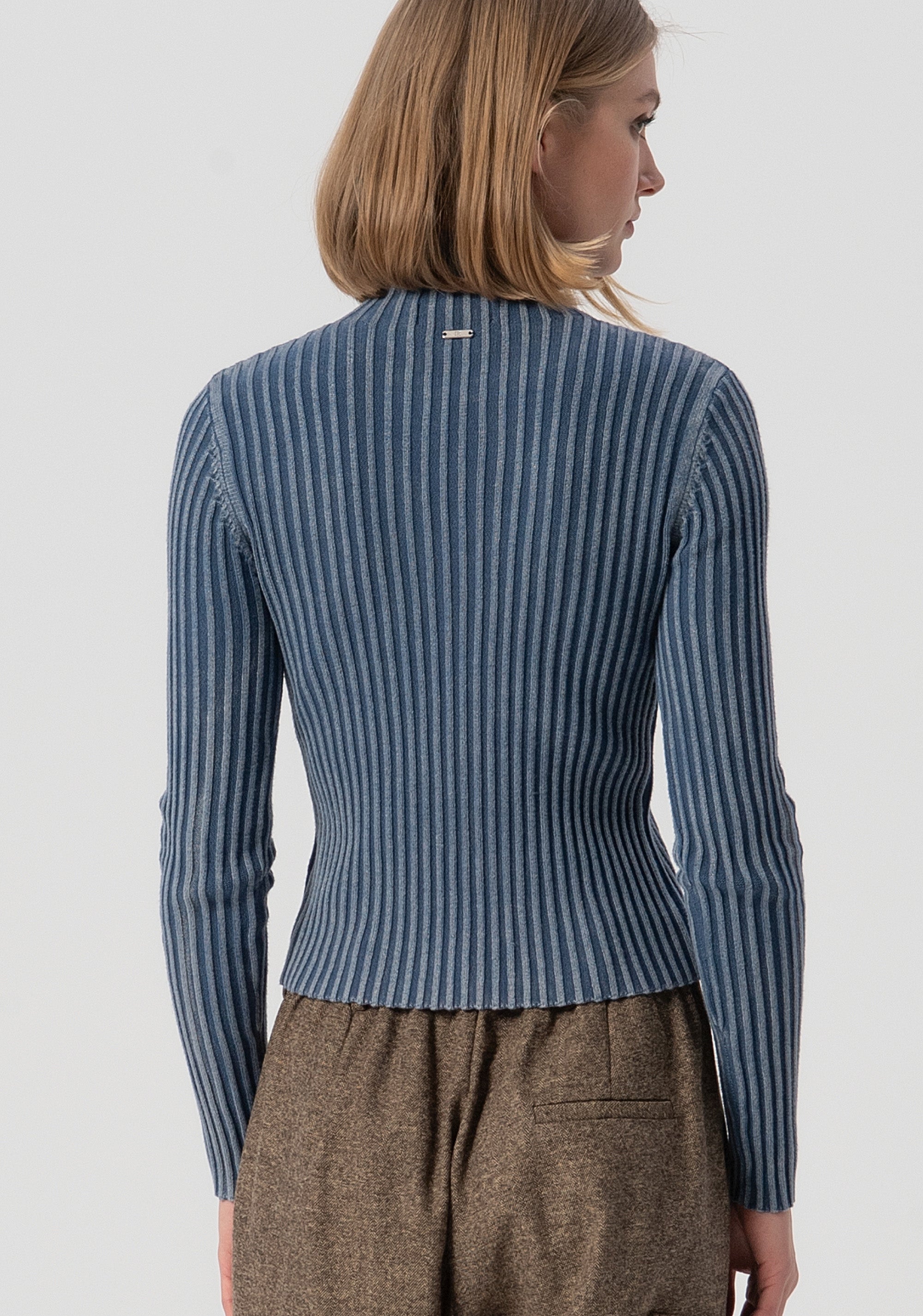 Maglia aderente a coste FJ25WT7022K414O3-166 Fracomina