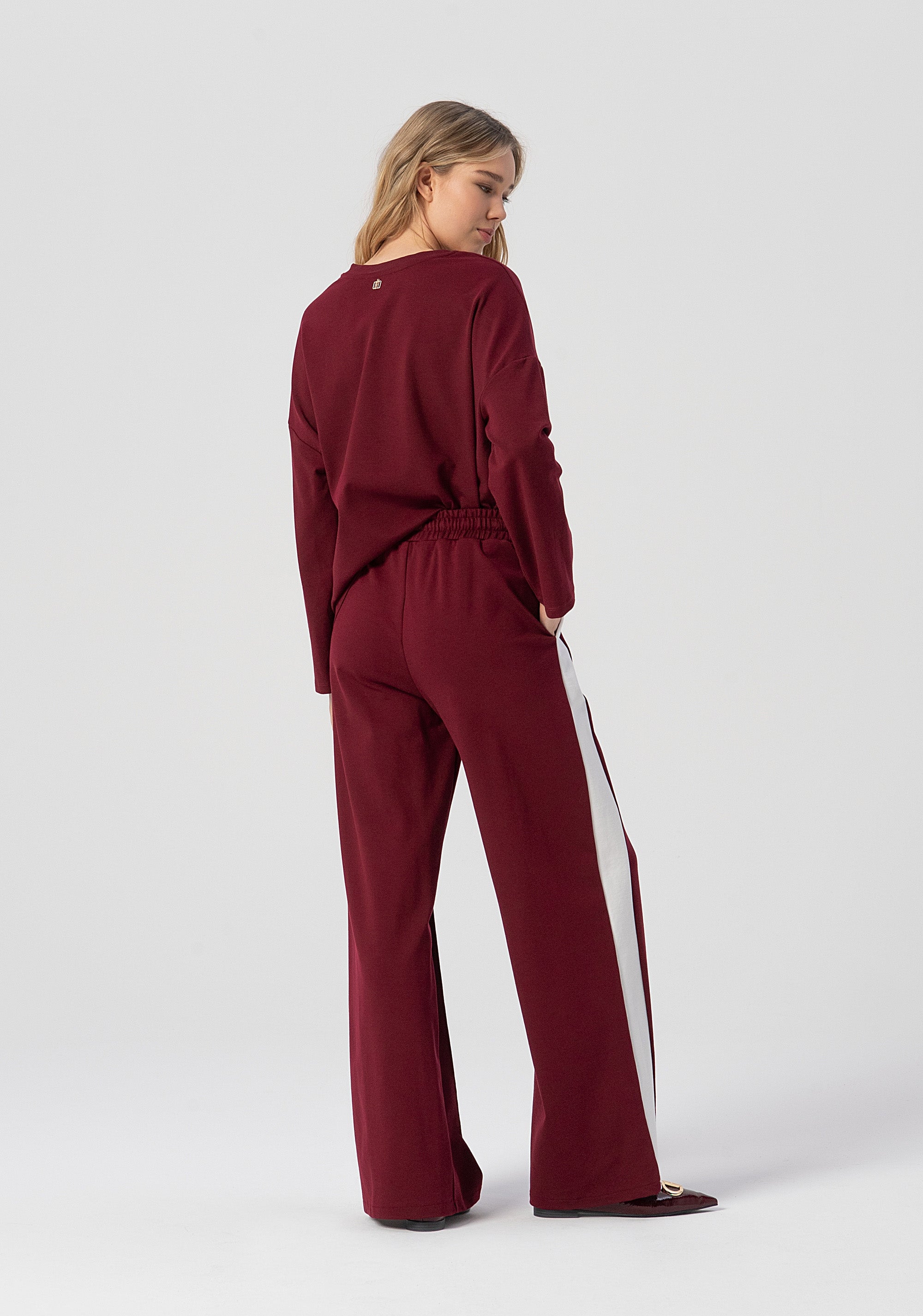 Pantaloni a palazzo in viscosa FJ25WV3002W72701-M22 Fracomina