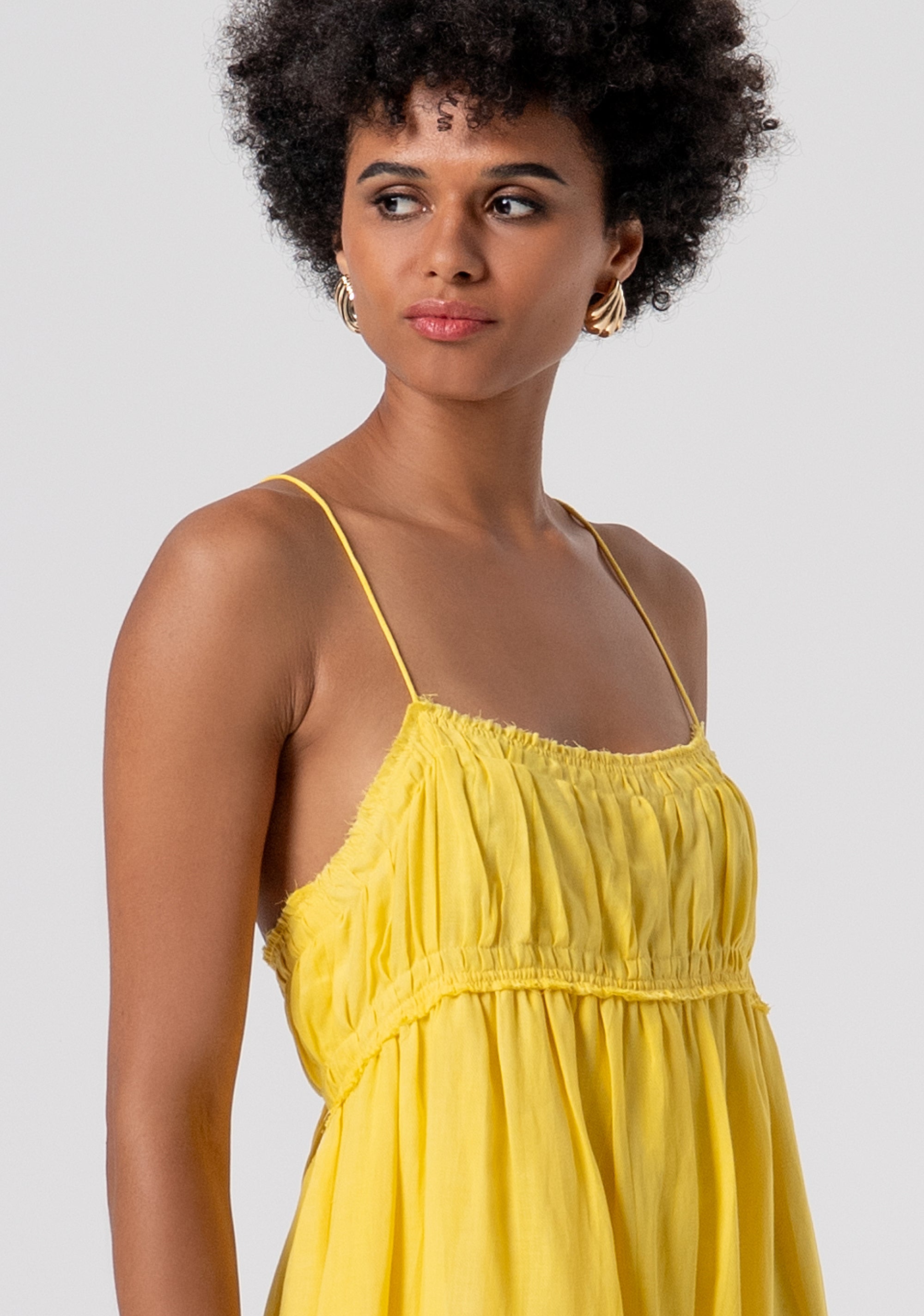 Abito senza maniche lungo in tessuto con lino e lyocell FJ26SD3008W83801-Q91 Fracomina