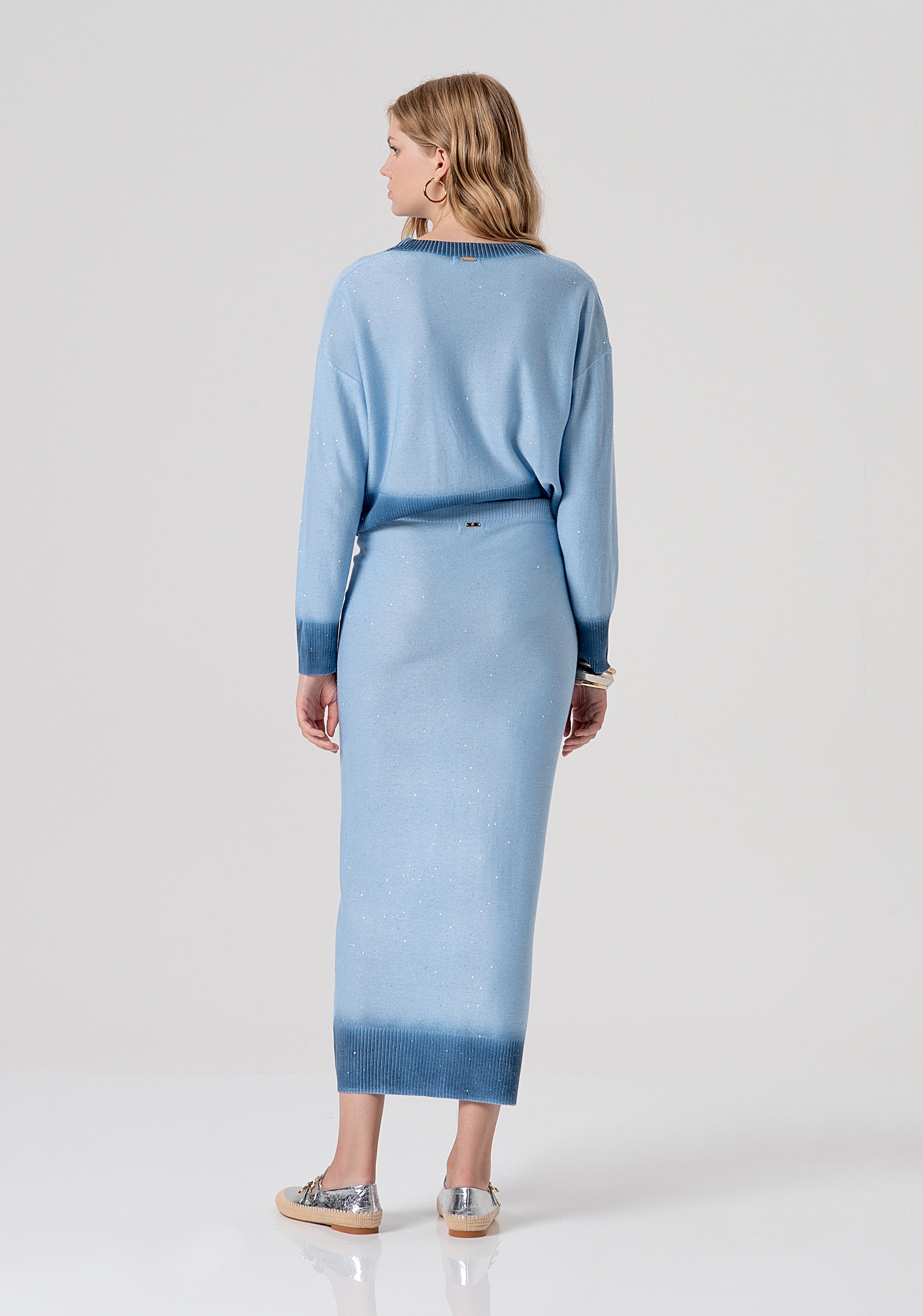 Gonna aderente lunga in maglia FJ26SG4001K413J5-M43 Fracomina