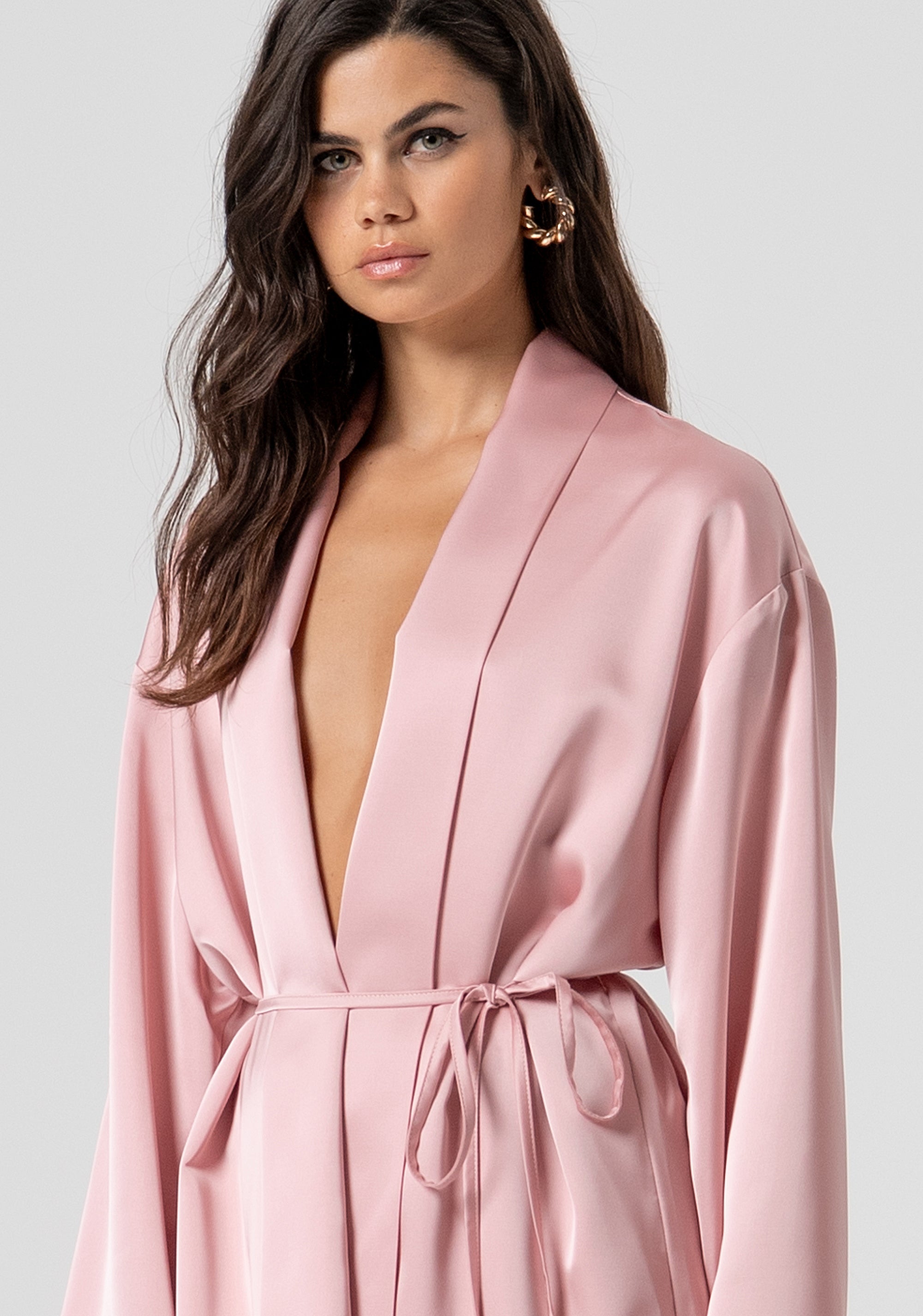 Giacca regular modello kimono in raso FJ26SJ3001W47001-103 Fracomina