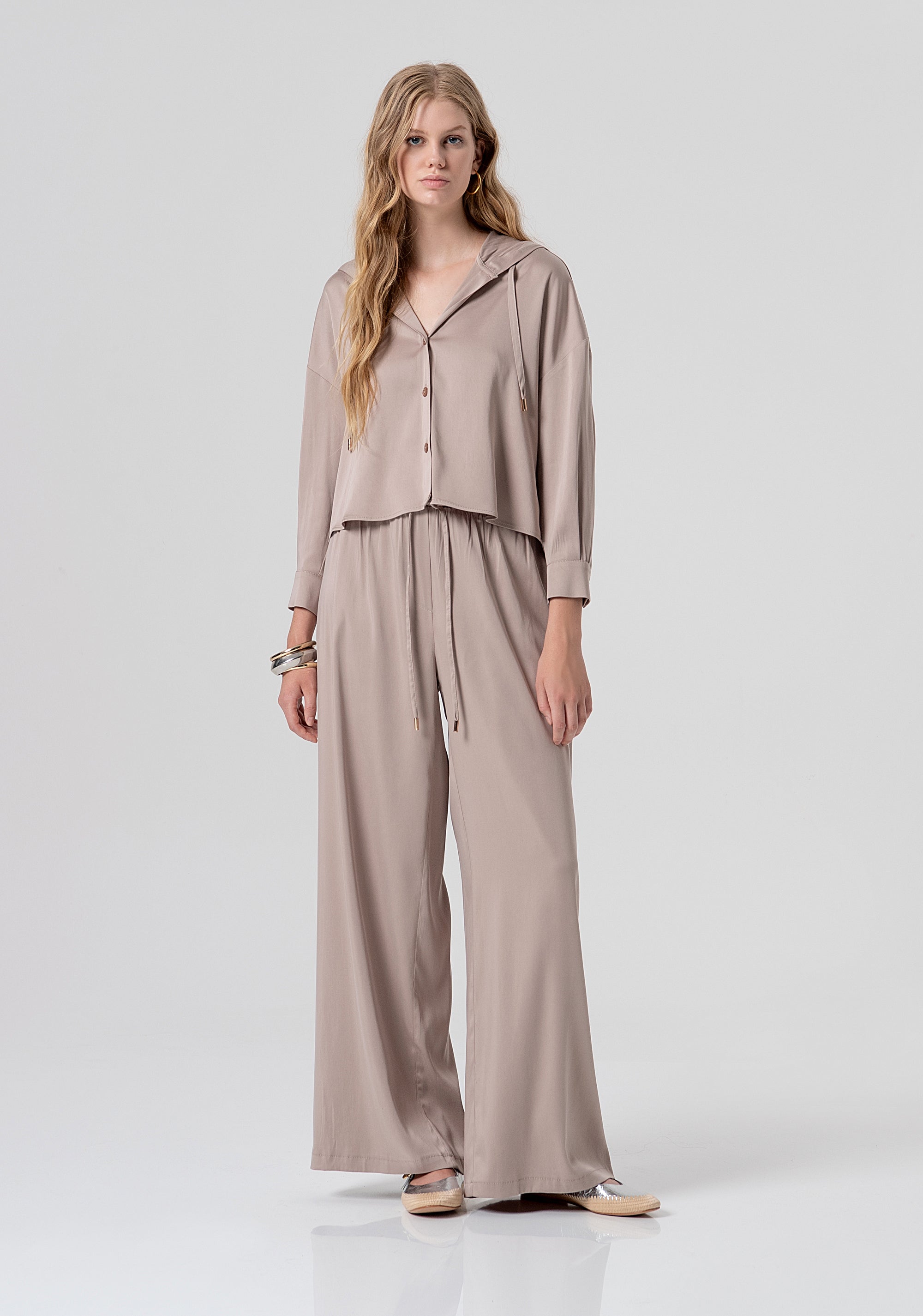 Camicia regular in tencel FJ26ST6006W61701-251 Fracomina