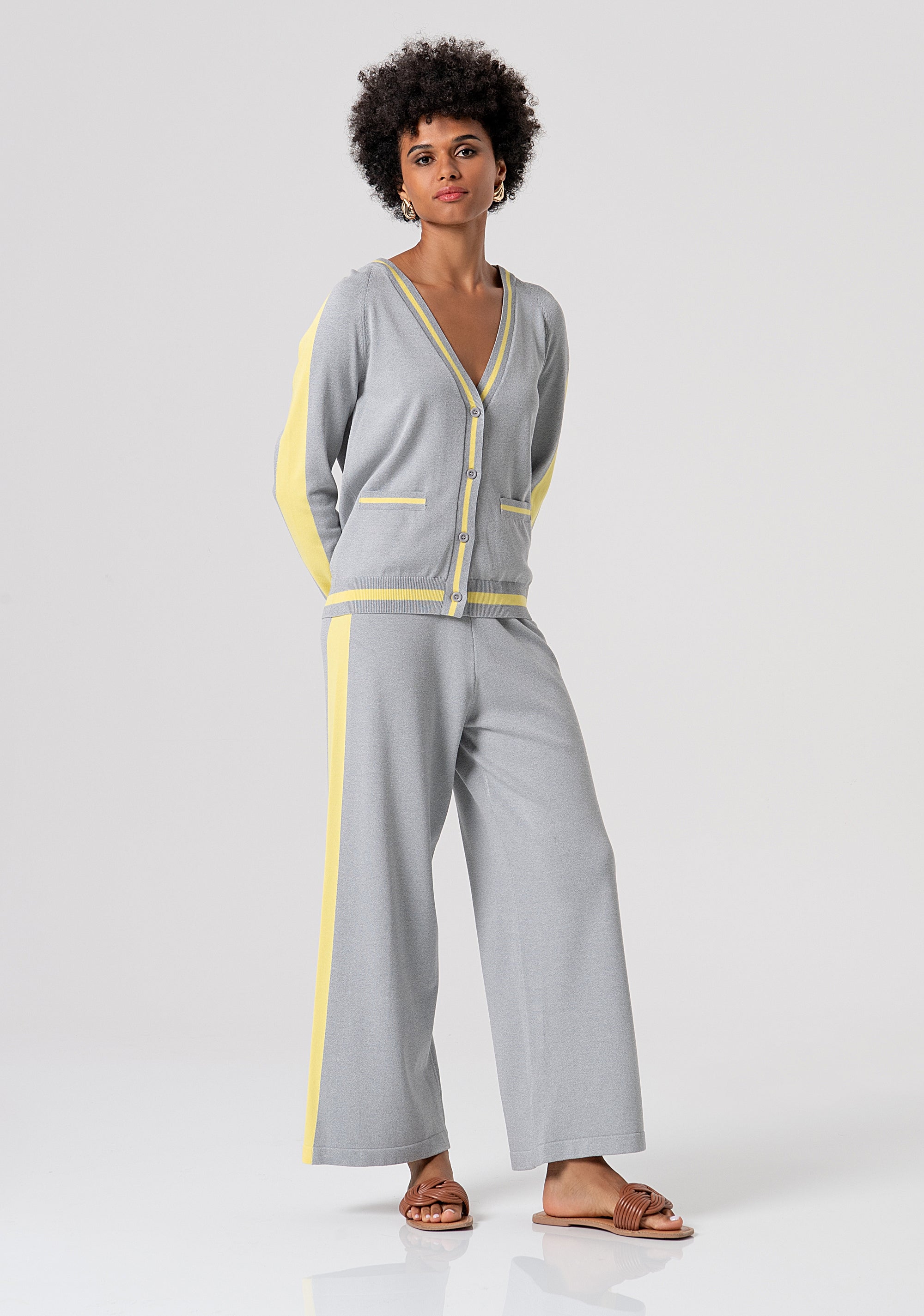 Cardigan regular con cappuccio FJ26ST8002K41801-M48 Fracomina
