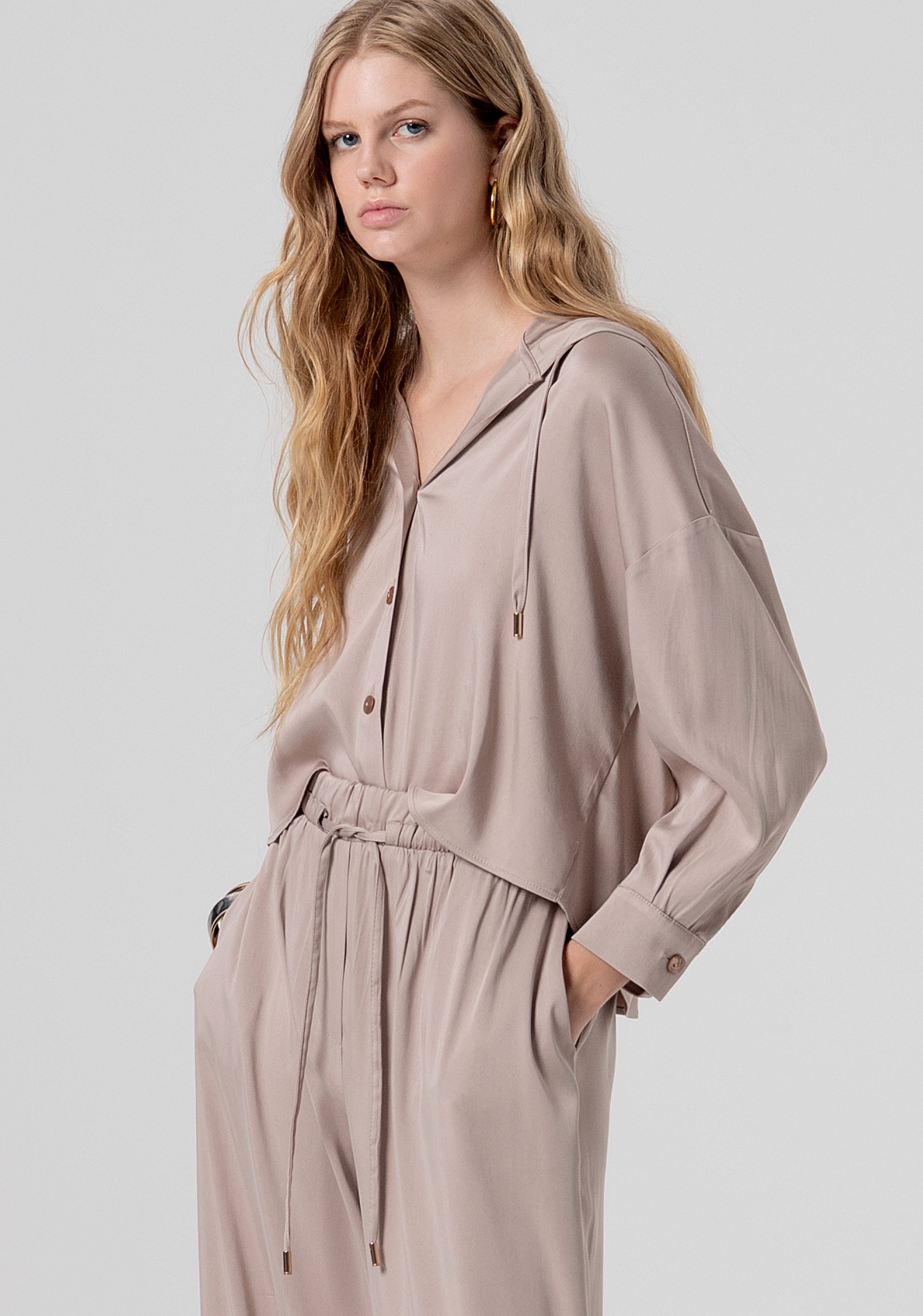 Pantalone wide a palazzo con tencel FJ26SV3005W61701-251 Fracomina