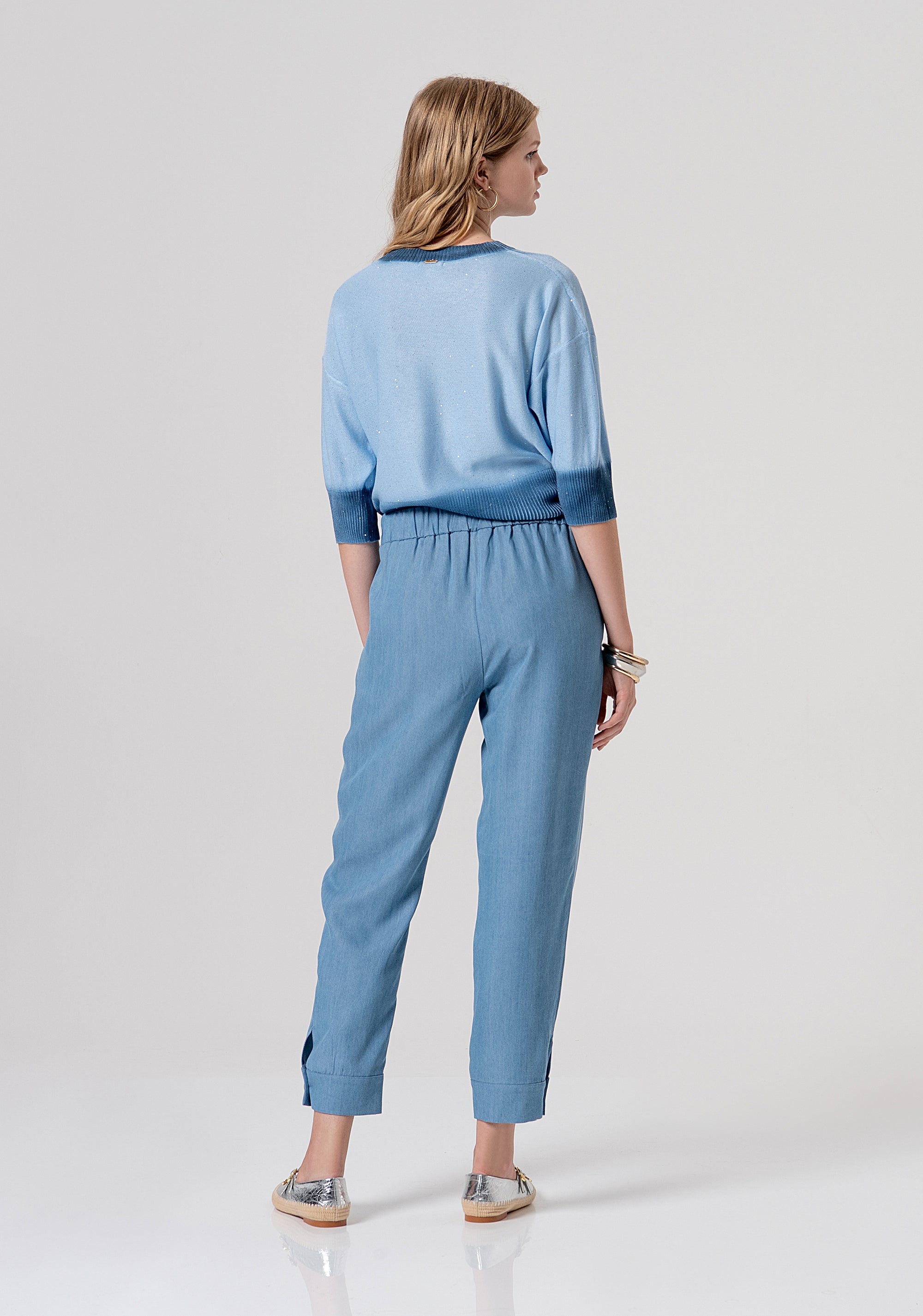 Pantalone carrot in lyocell FJ26SV4001W78301-175 Fracomina