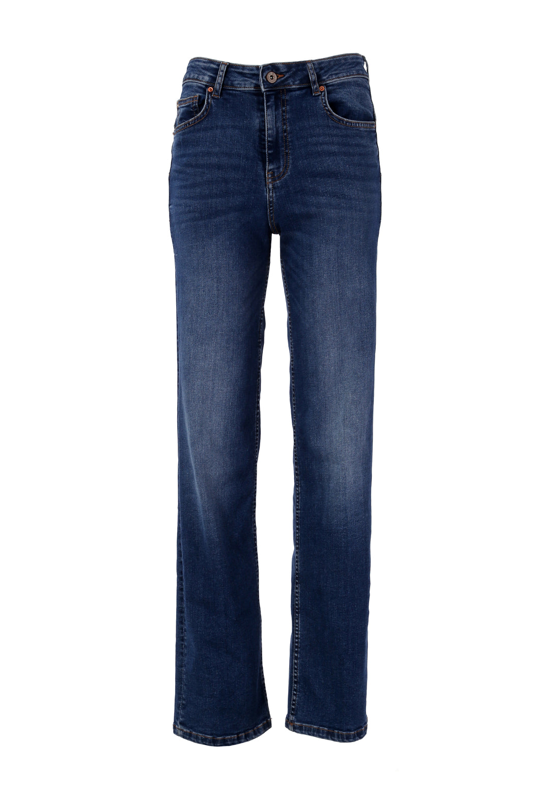 Jeans regular in denim con lavaggio medio con stone wash FP000V8050D40402-349 Fracomina