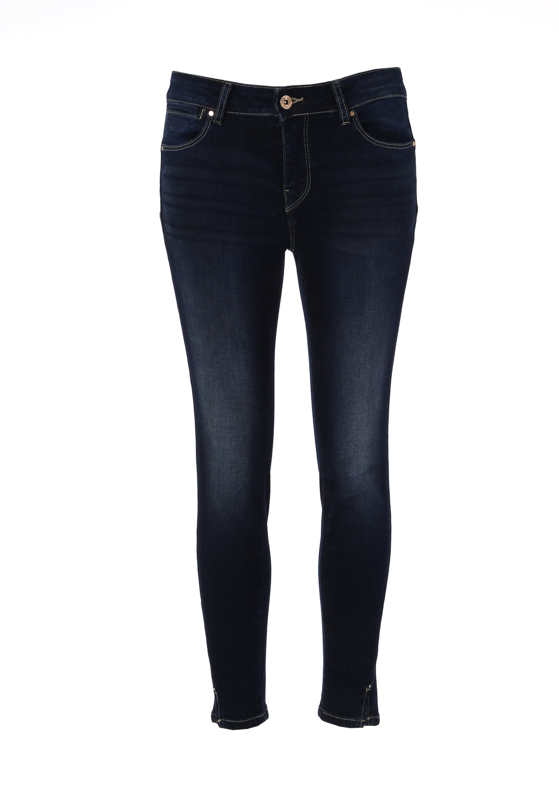 Jeans cropped con effetto push up in denim con lavaggio scuro FP000V9002D40101-117 Fracomina