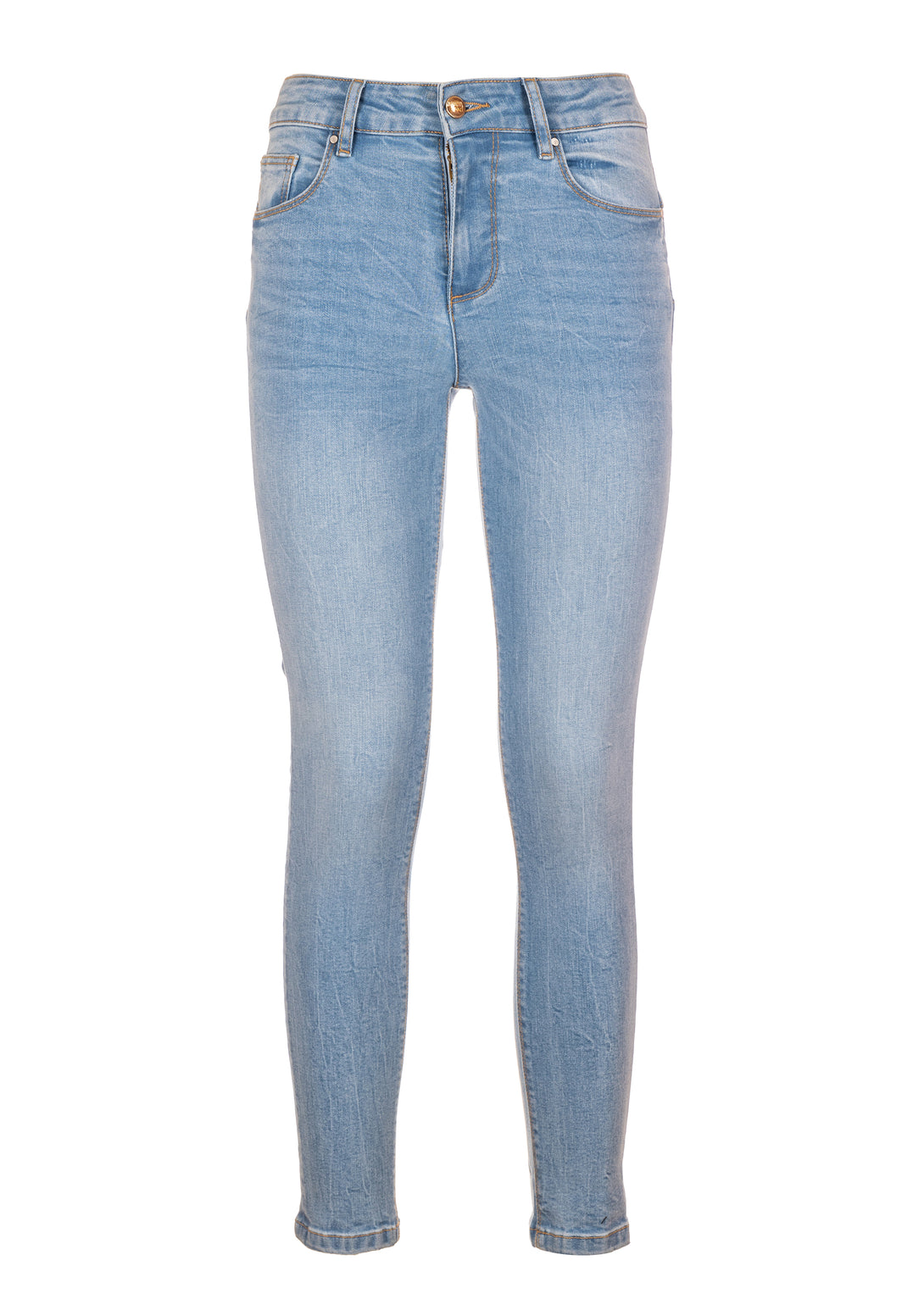 Jeans skinny effetto push up in denim con lavaggio chiaro con bleach FP23WV8000D40103 Fracomina