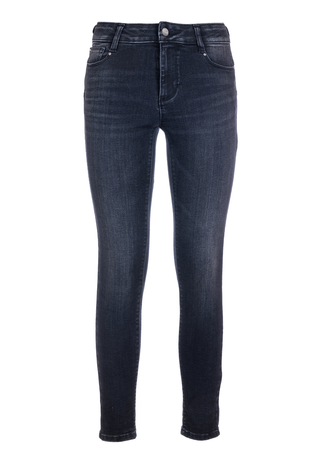 Jeans skinny effetto push up in denim nero con lavaggio scuro FP23WV8000D40801 Fracomina