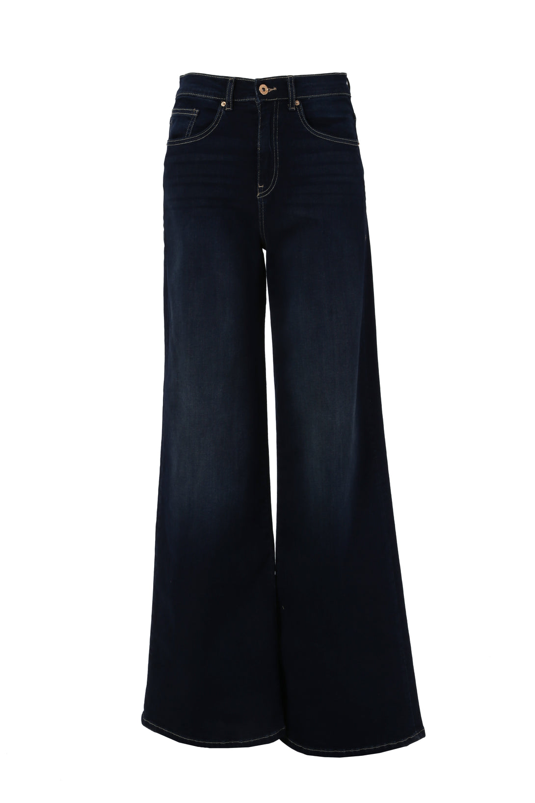Jeans wide leg in denim con lavaggio scuro FP24SV3015D40101-117 Fracomina