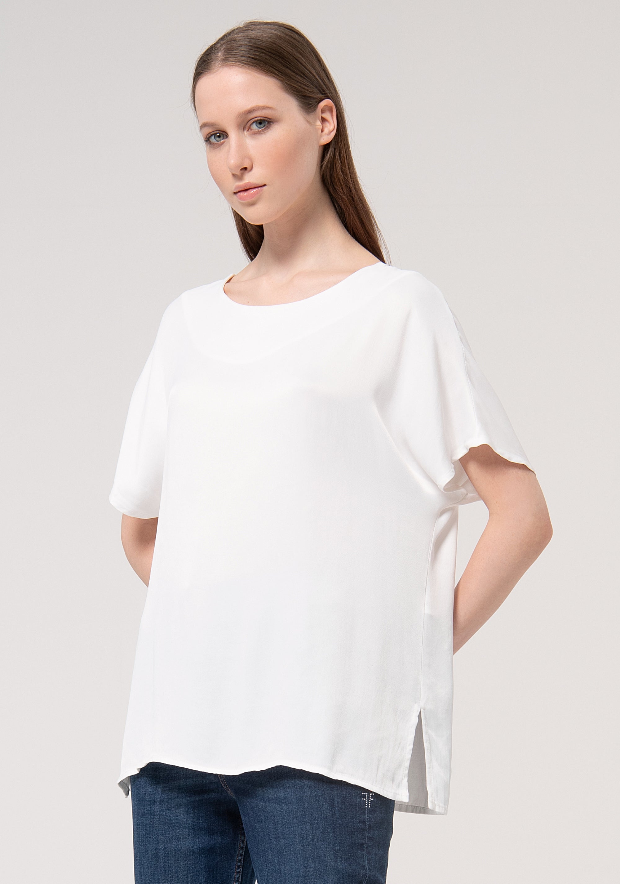 Blusa ampia in viscosa FP24WT1026W41301-108 Fracomina