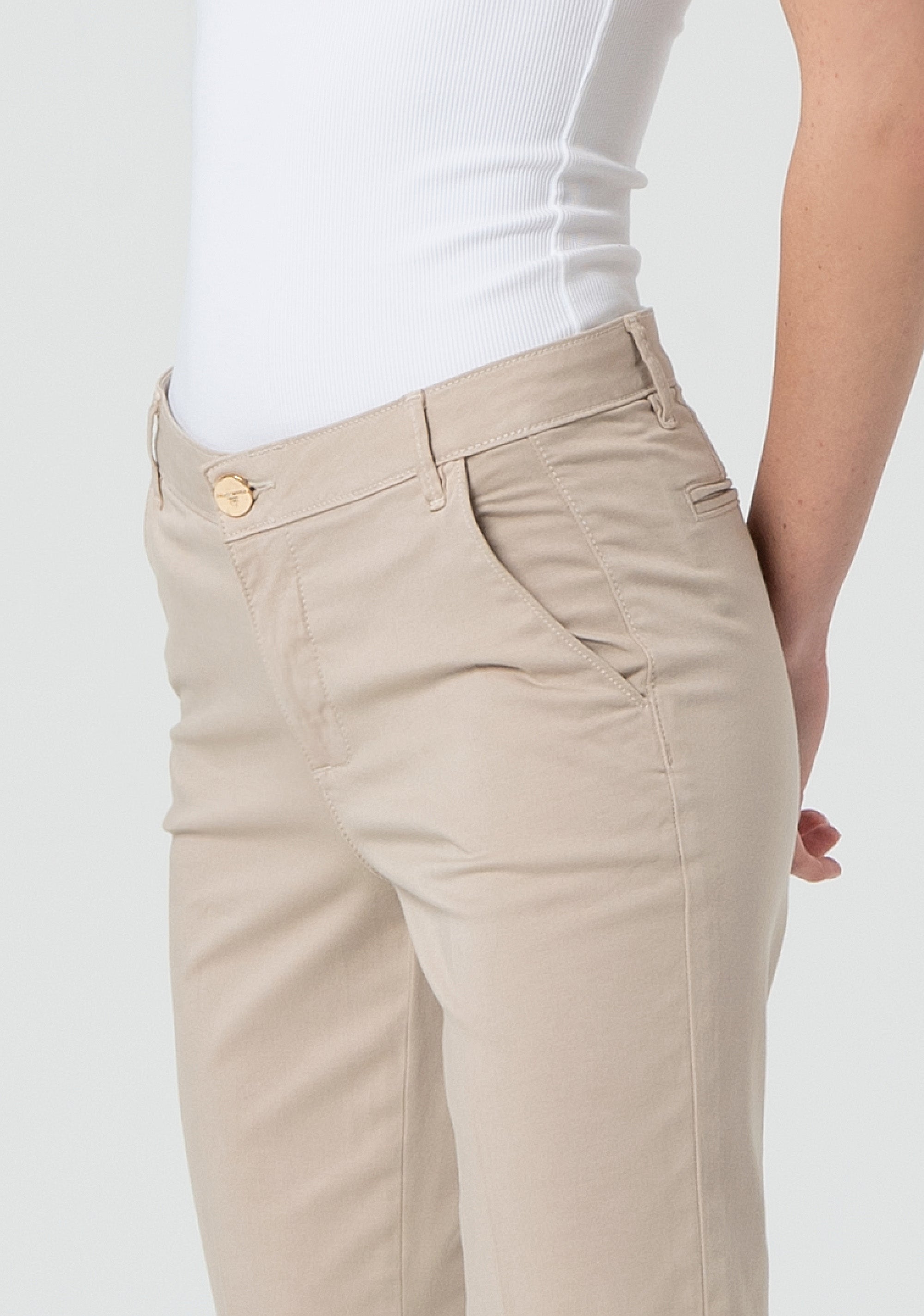 Pantalone regular in raso