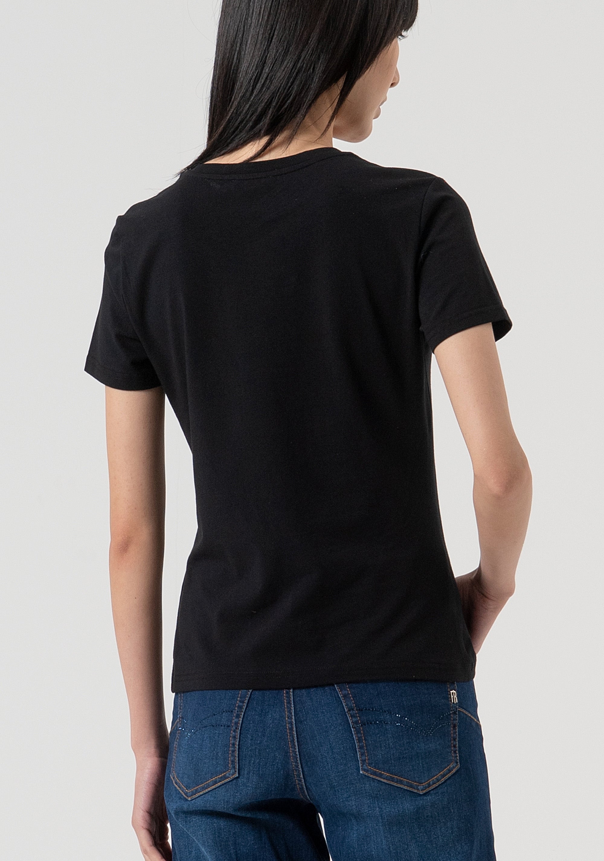 T-shirt regular in jersey di cotone FP25WT3002J40108-053 Fracomina