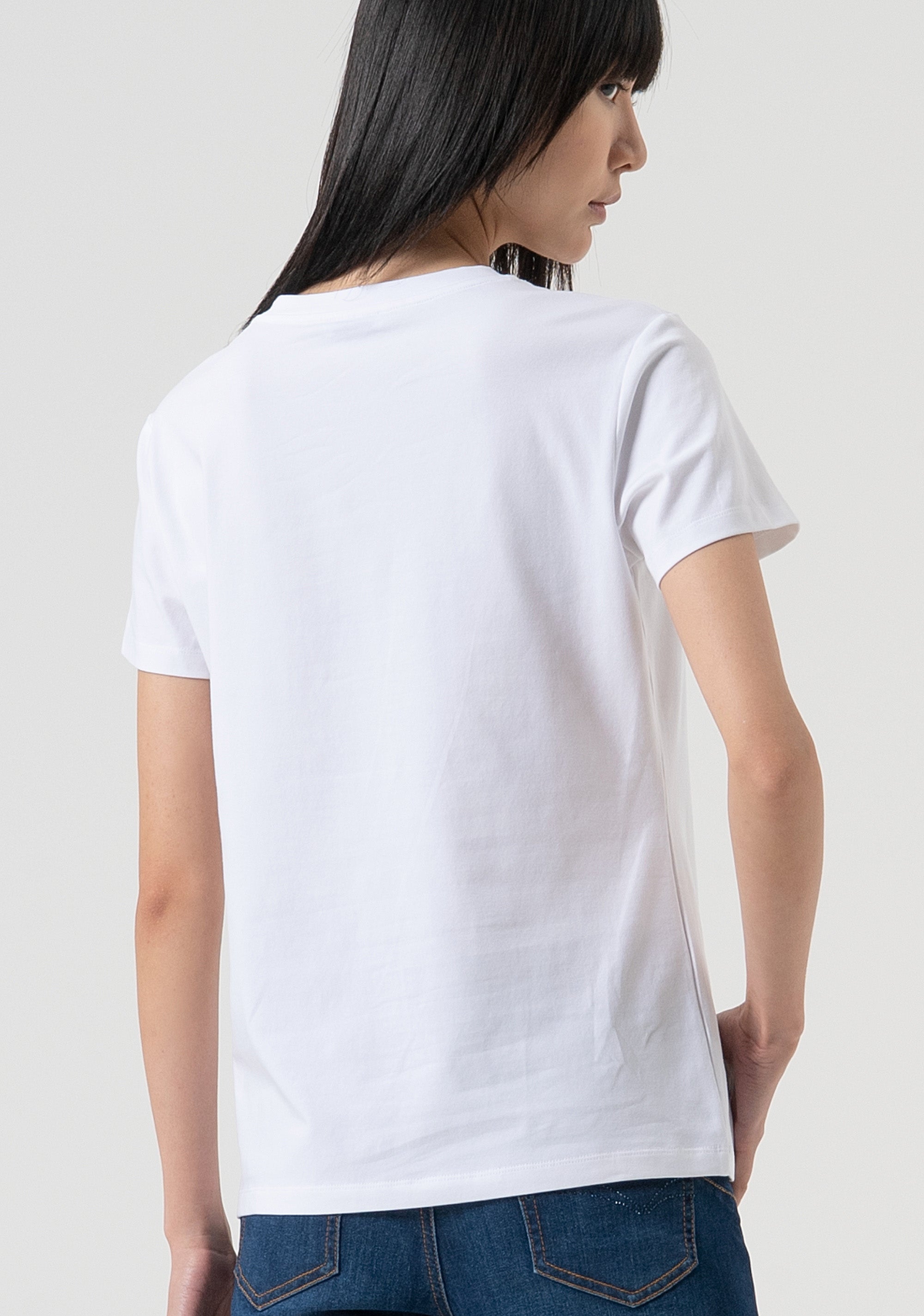 T-shirt regular in jersey di cotone FP25WT3004J401N5-278 Fracomina