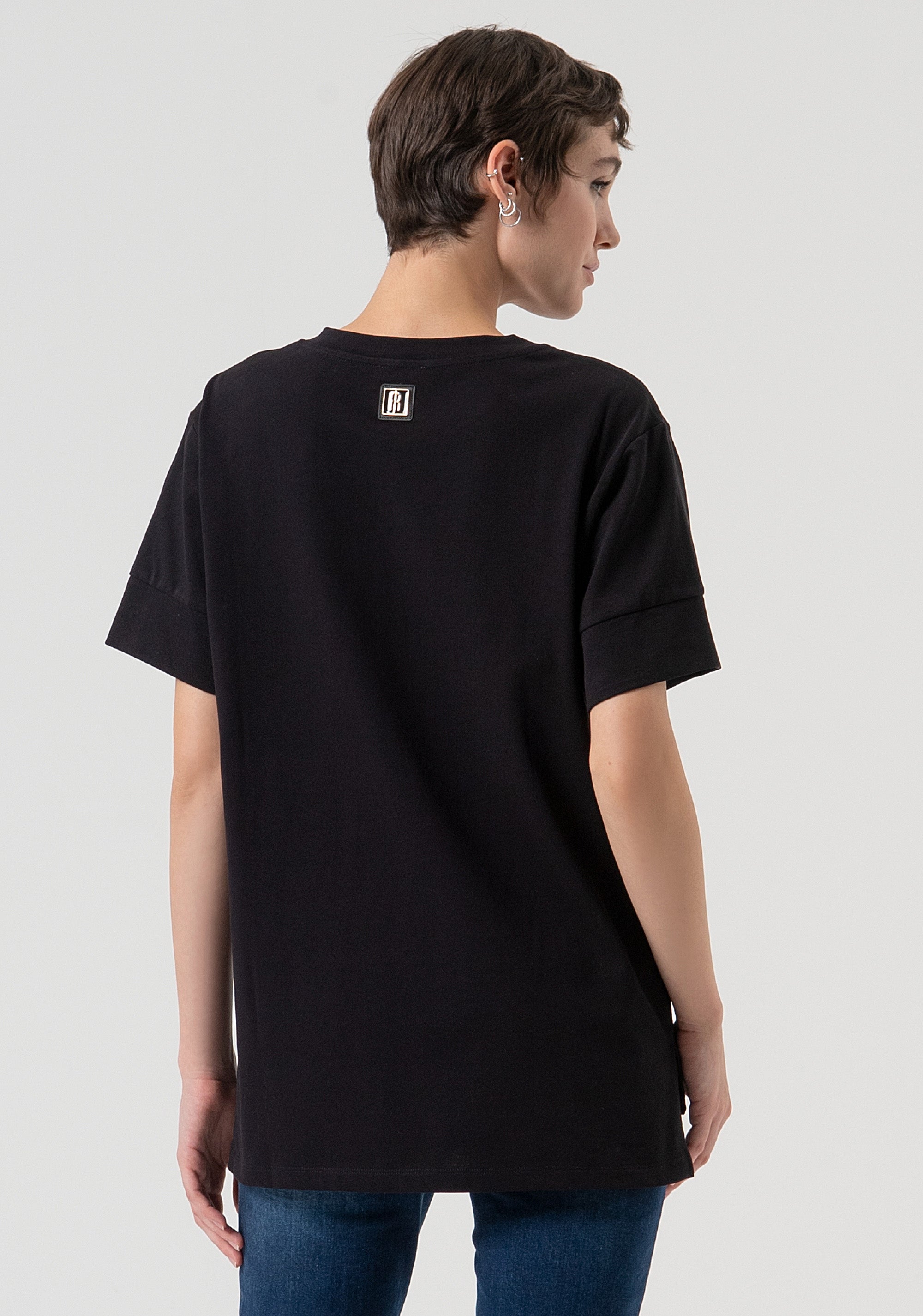 T-shirt loose fit in cotone FP25WT3057J40101-053 Fracomina