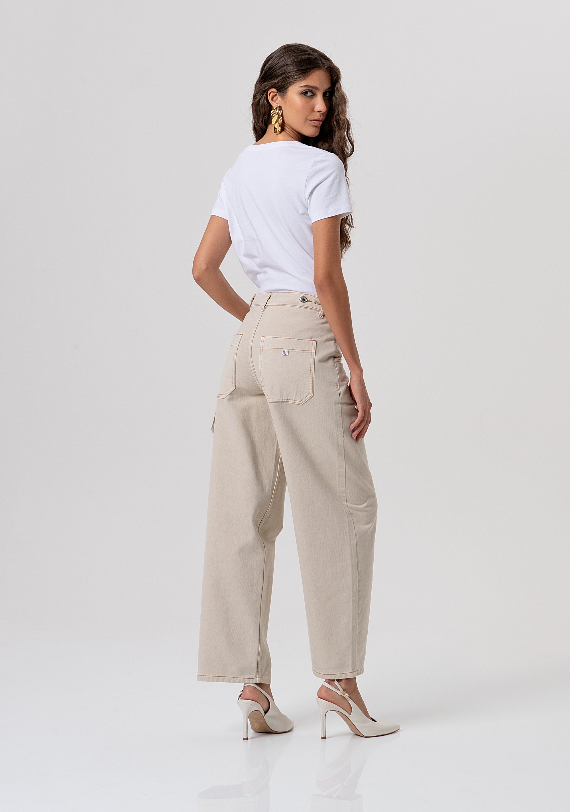 Pantalone carrot in bull FP26SV2005W61201-251 Fracomina