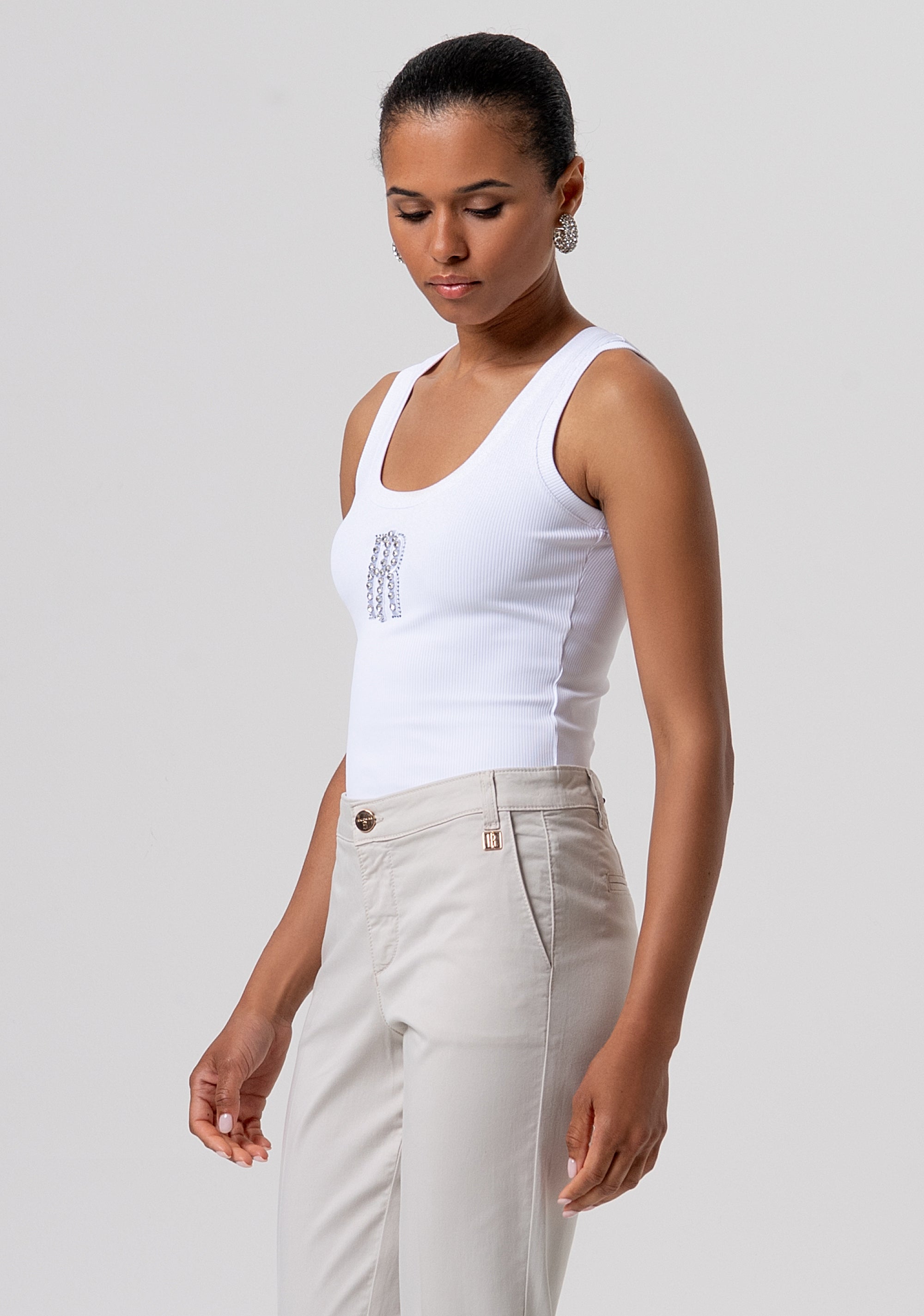 Pantalone regular modello chino in gabardina FP26SV4001W42001-251 Fracomina