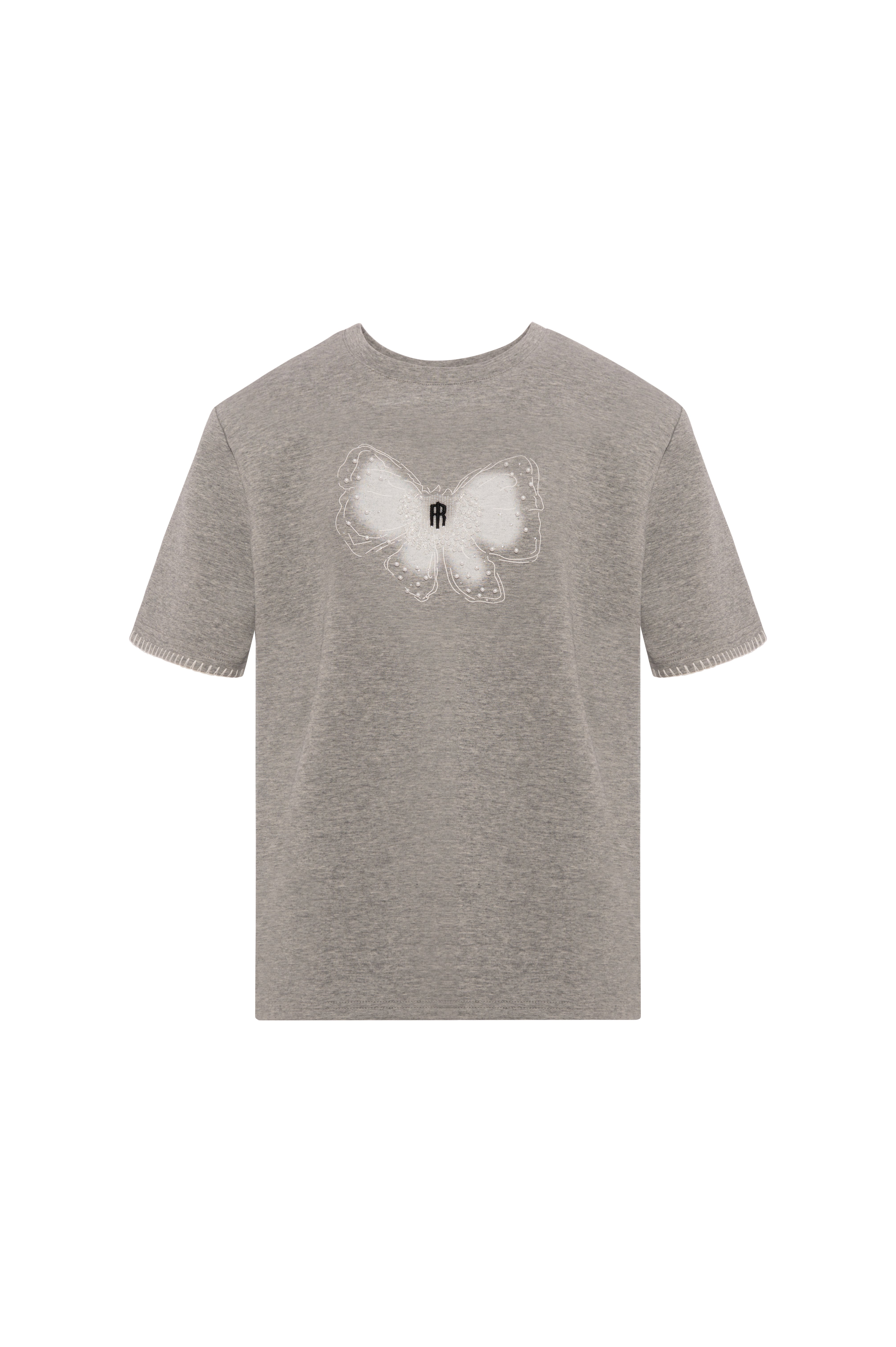 T-shirt linea dritta in jersey di cotone stretch FRACOMINA — immagine 1 di 2