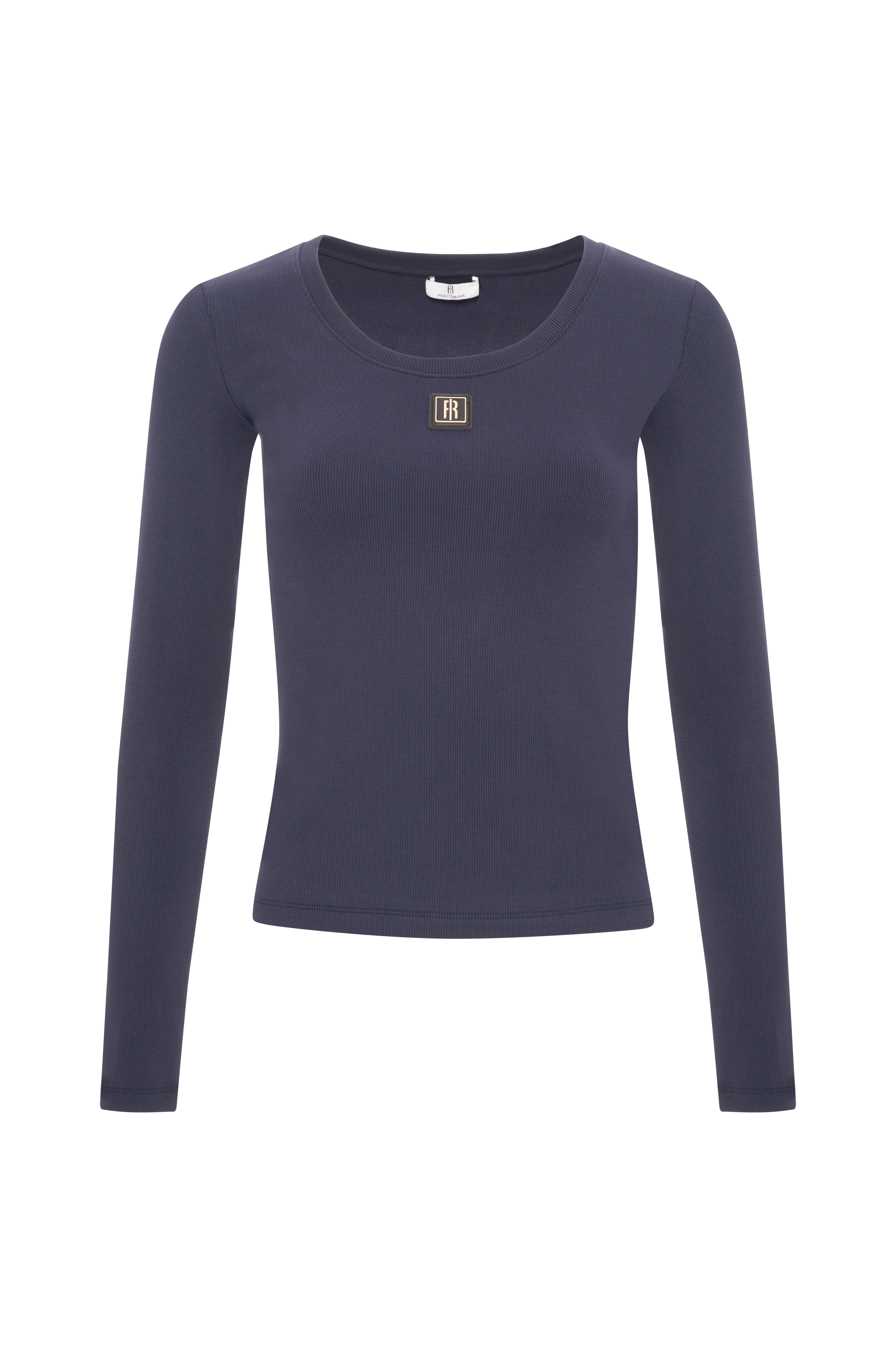 T-shirt slim in jersey di cotone stretch FP26WT3034J40101-K60 Fracomina