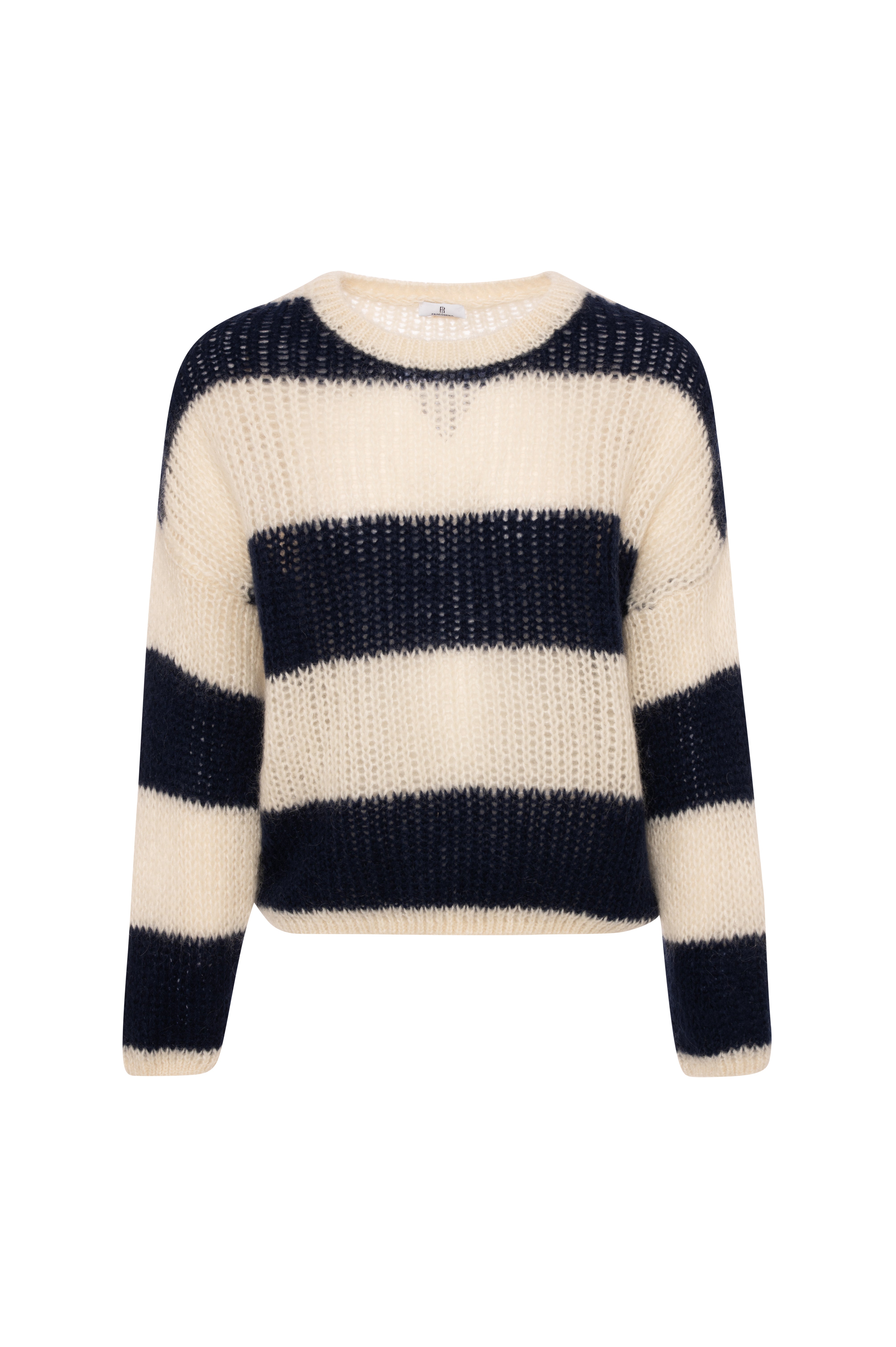 Maglia regular a righe con lana e mohair FP26WT7045K566N8 FRACOMINA