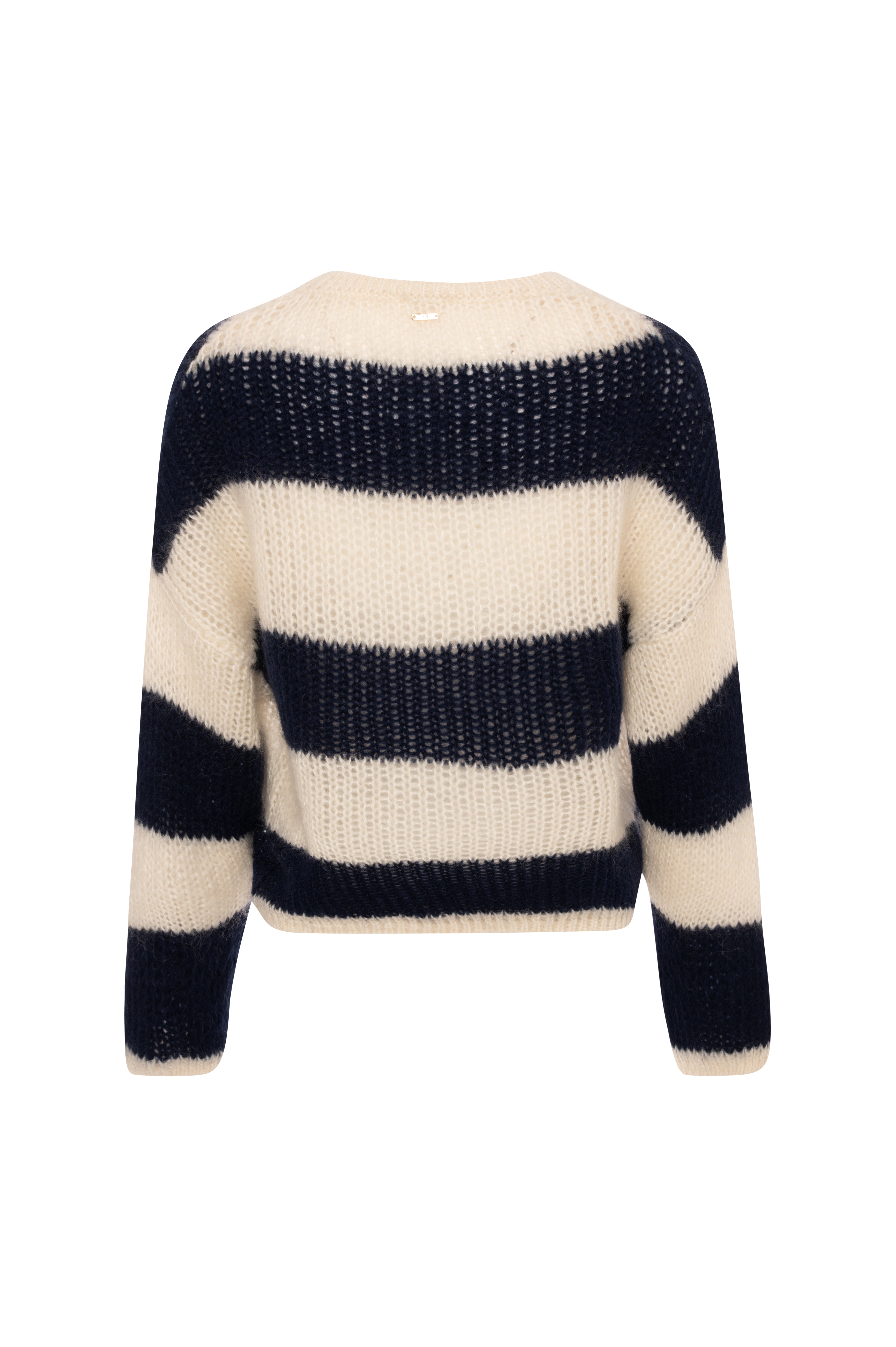 Maglia regular a righe con lana e mohair FP26WT7045K566N8 FRACOMINA