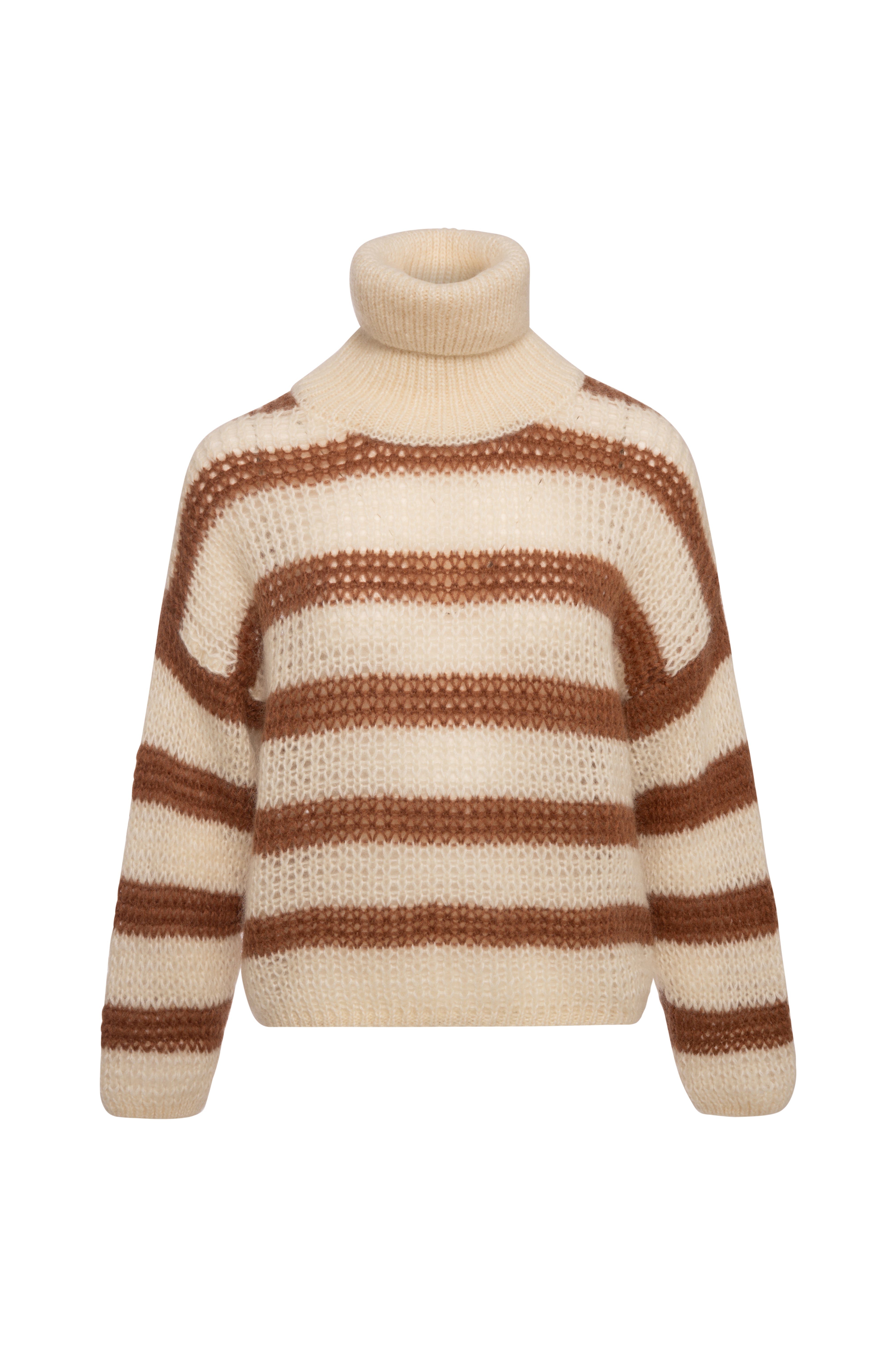 Maglia regular a righe con lana e mohair FP26WT7046K566N8 FRACOMINA