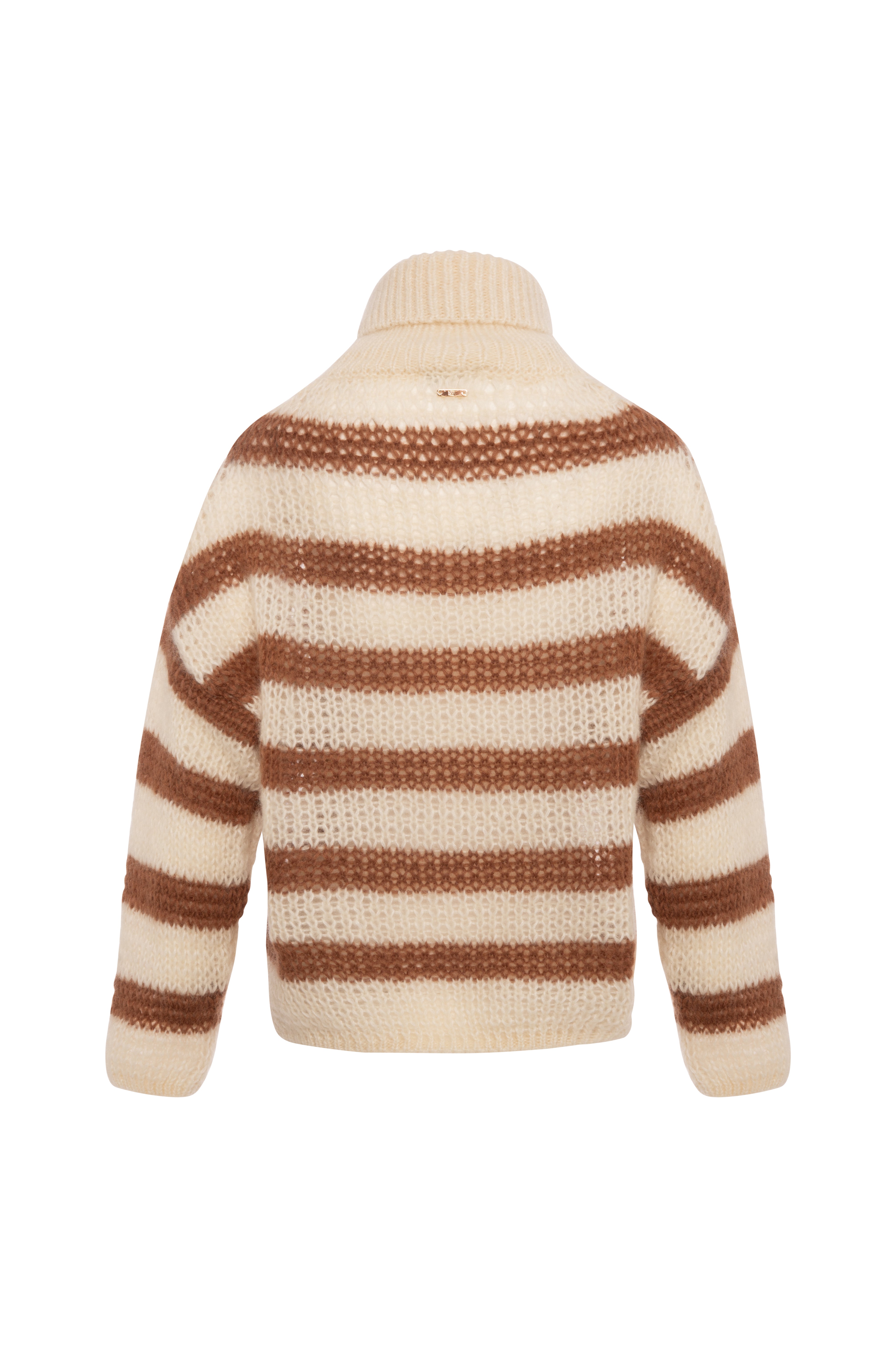 Maglia regular a righe con lana e mohair FP26WT7046K566N8 FRACOMINA