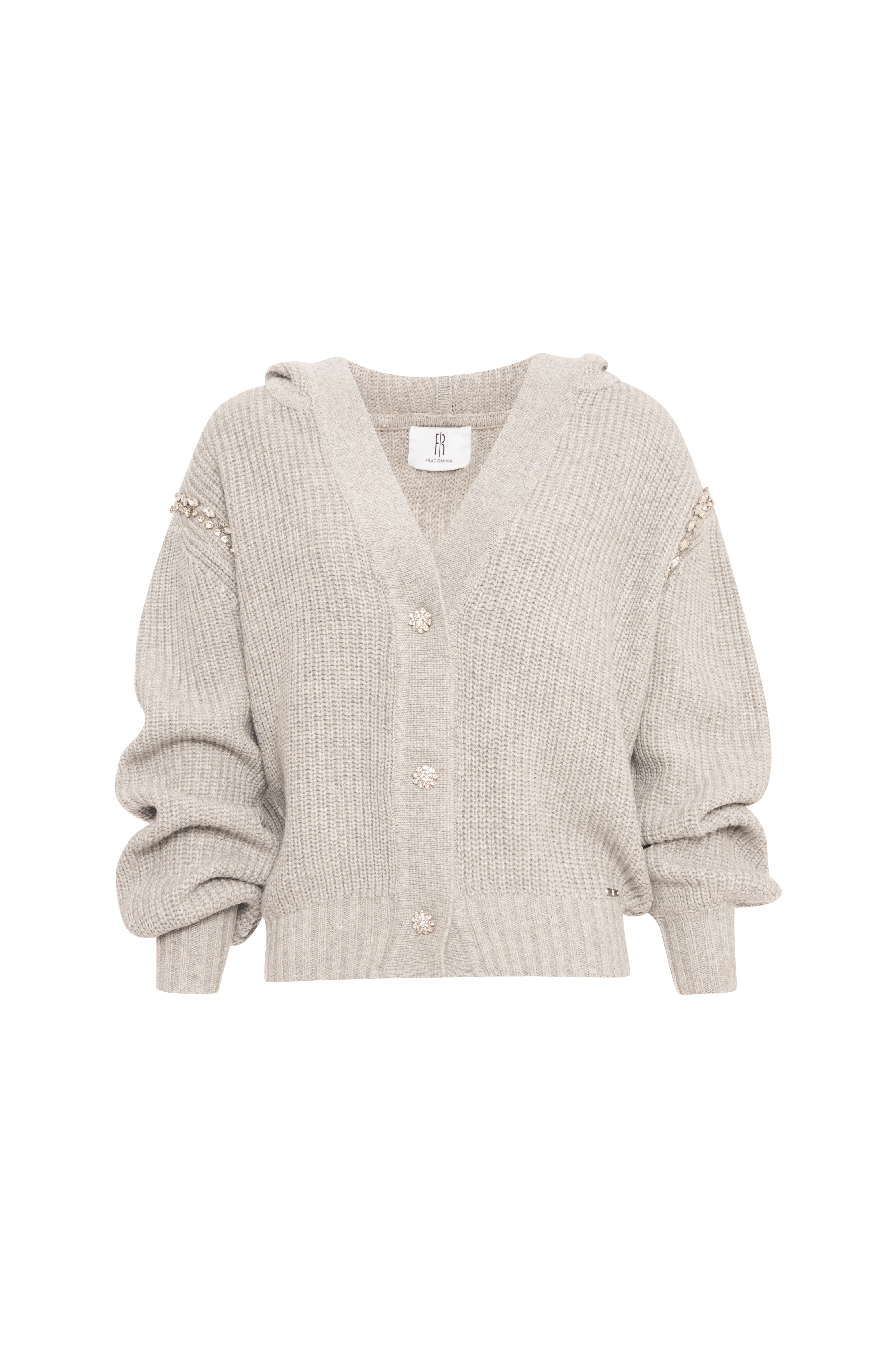 Cardigan regular con lana FP26WT8025K460D9-KF5 Fracomina