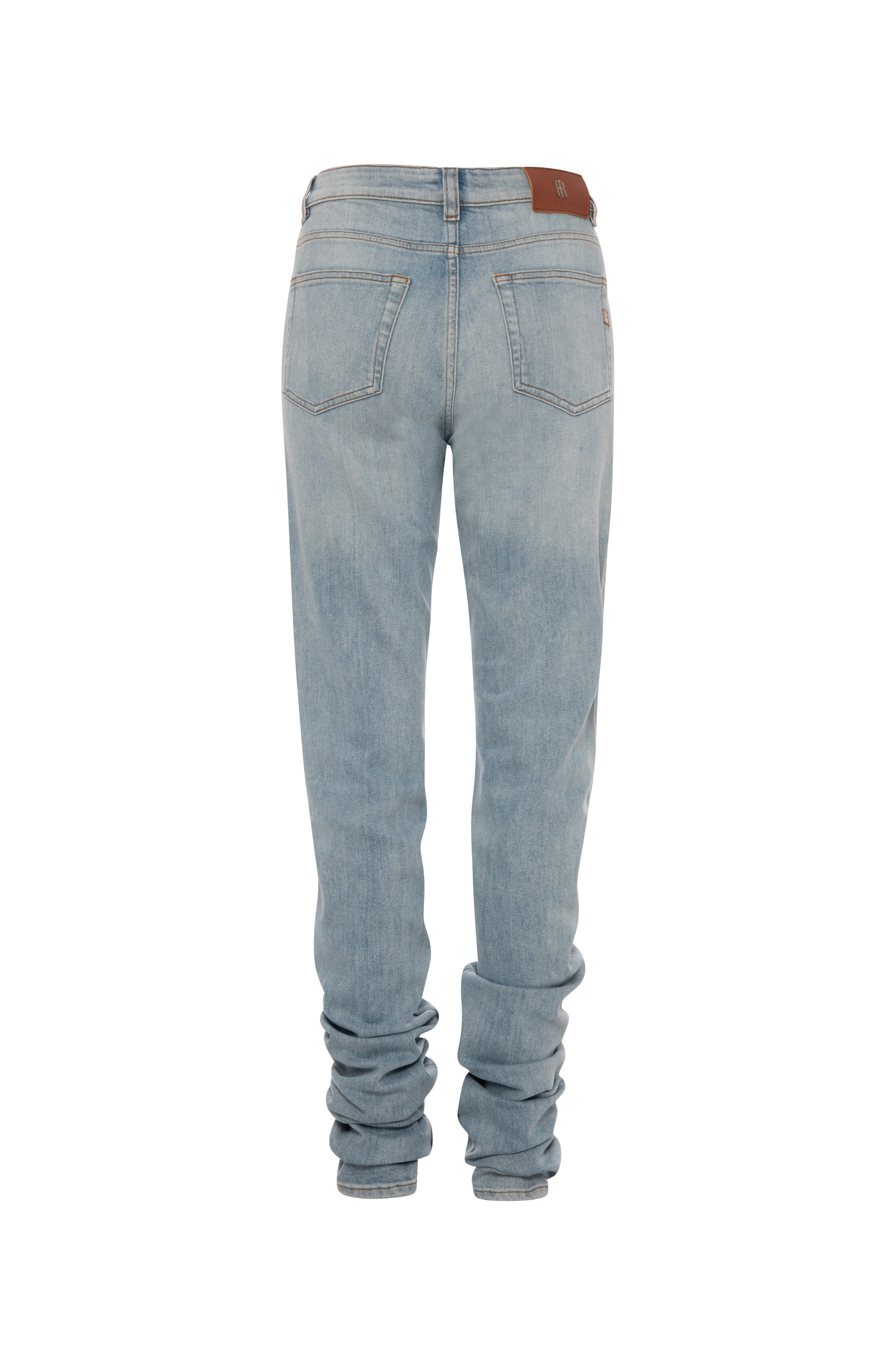 Jeans regular lunghi in denim con lavaggio chiaro vintage FP26WV2011D45003-KG2 Fracomina