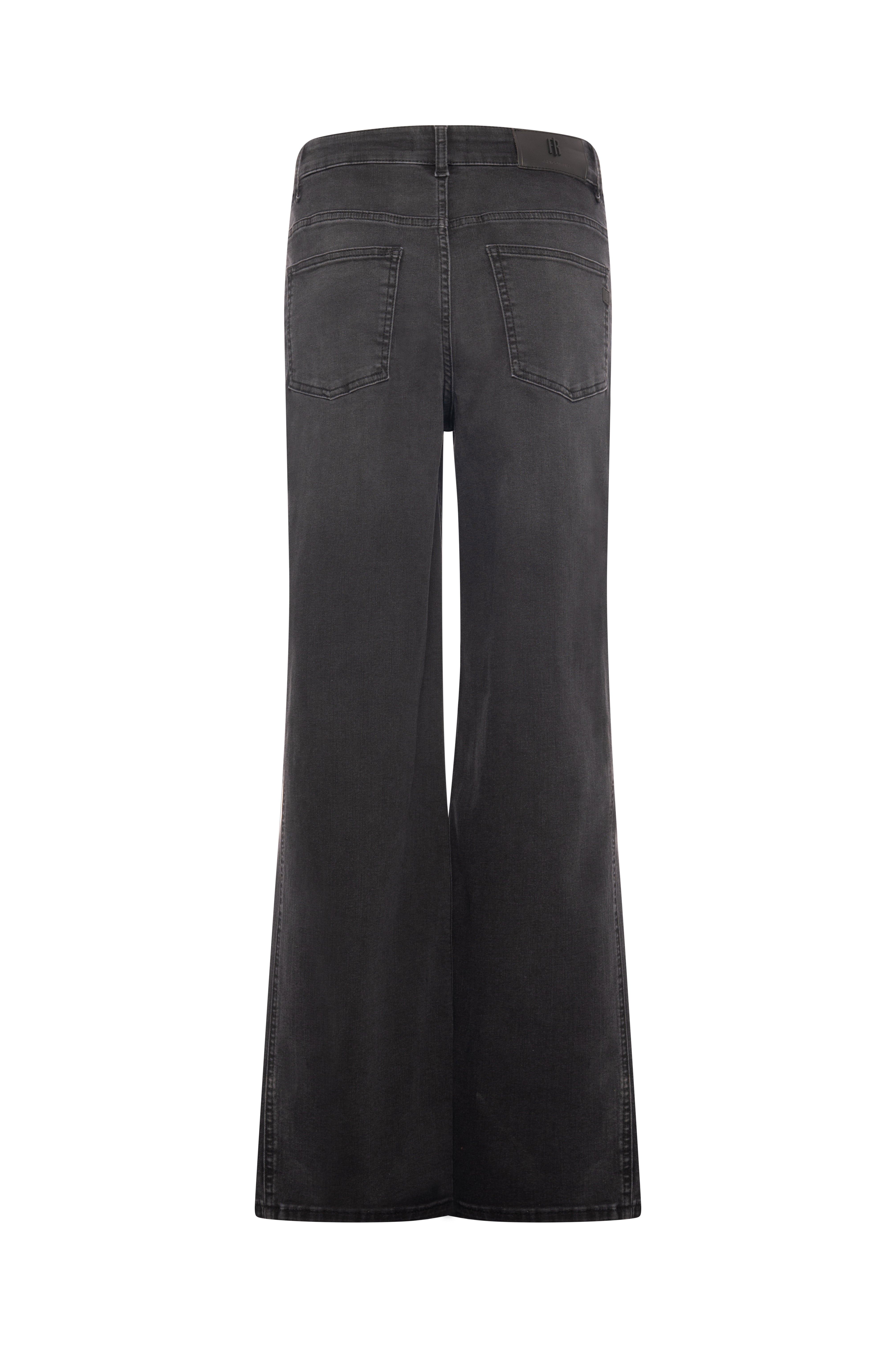 Jeans flare in denim black con lavaggio medio FRACOMINA — immagine 2 di 2