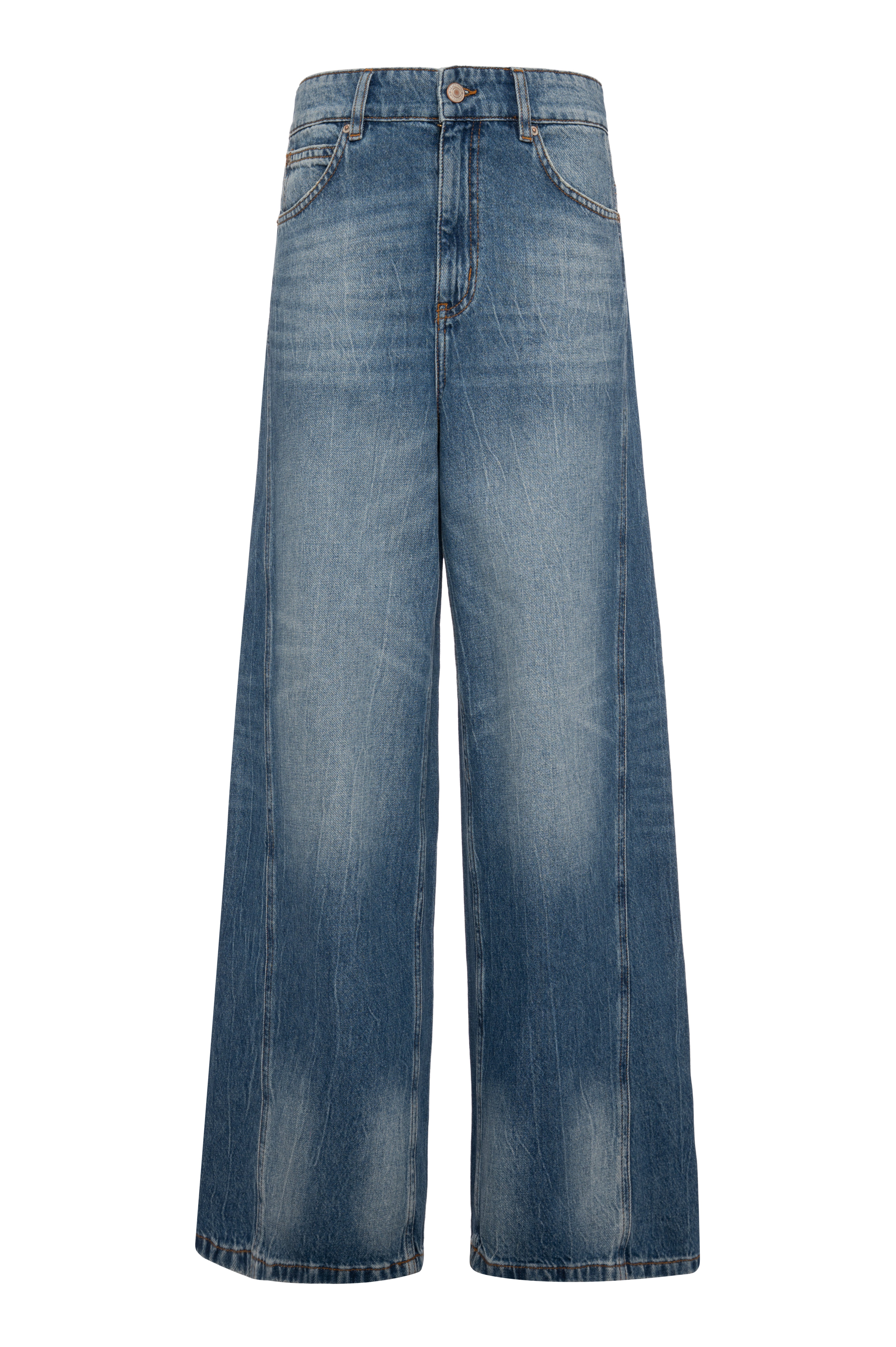 Jeans flare in denim con lavaggio medio strong FP26WV3013D46102-K85 Fracomina
