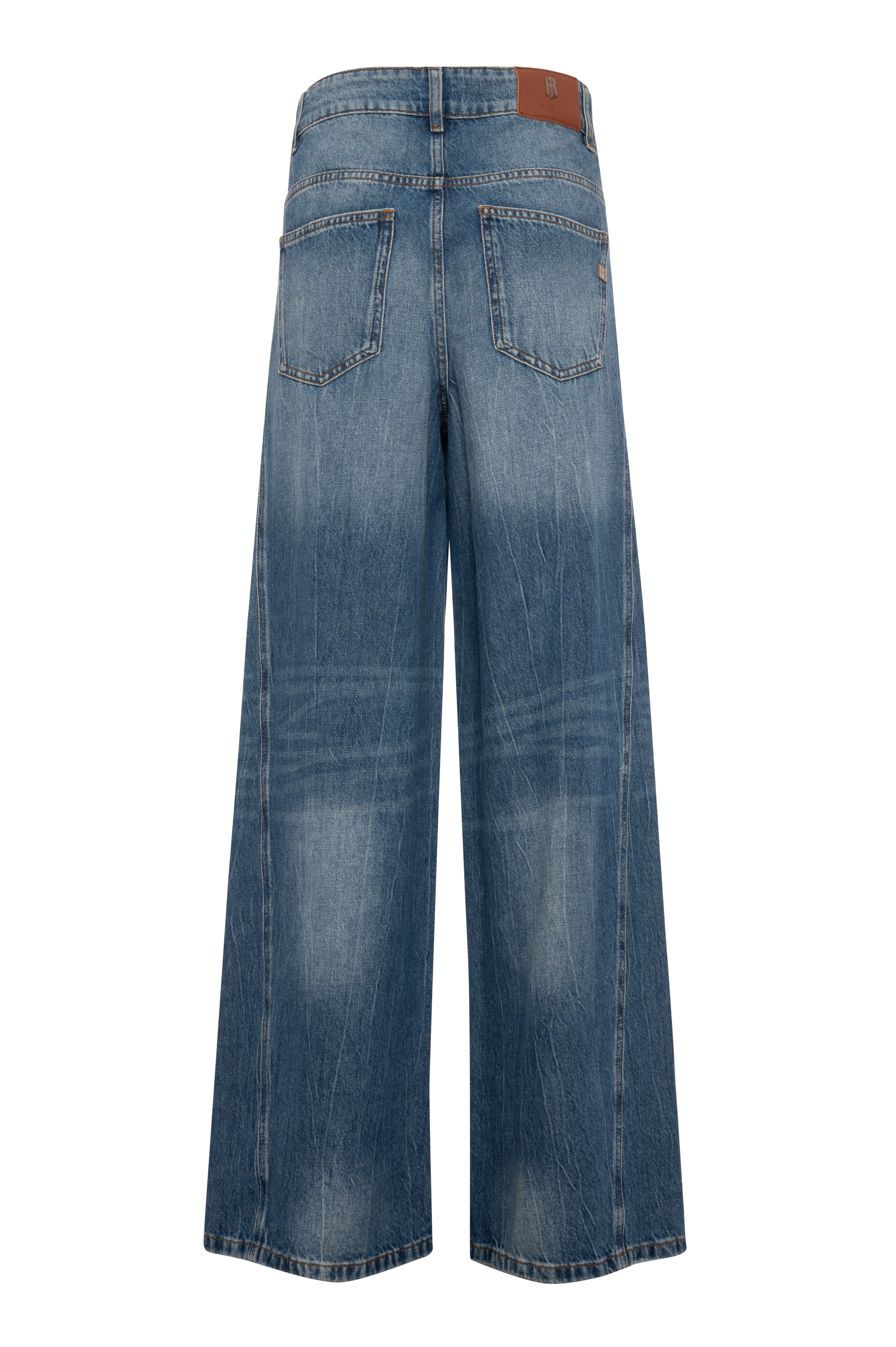 Jeans flare in denim con lavaggio medio strong FP26WV3013D46102-K85 Fracomina