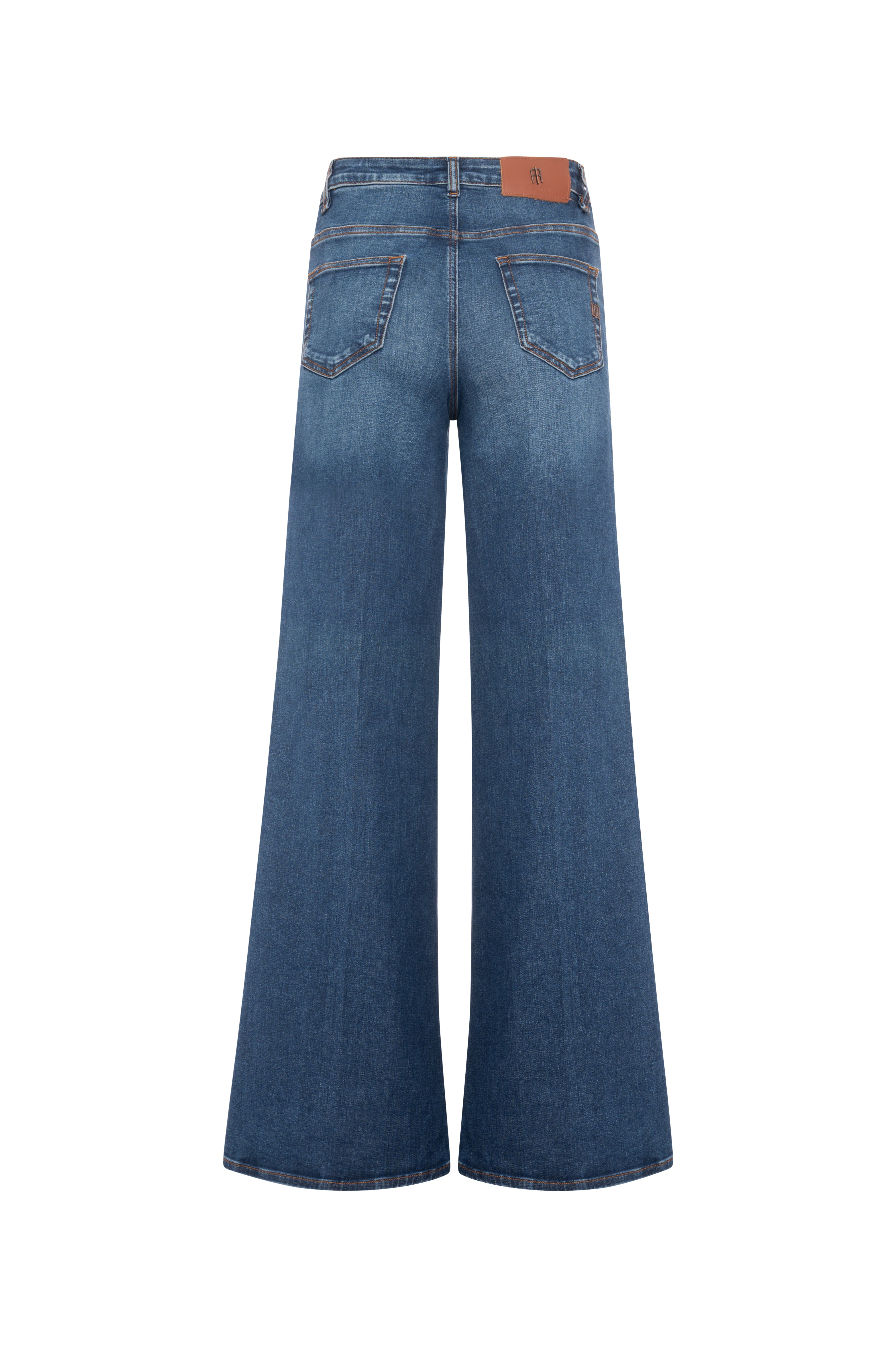 Jeans flare in denim con lavaggio medio FP26WV3015D46002-KG1 Fracomina