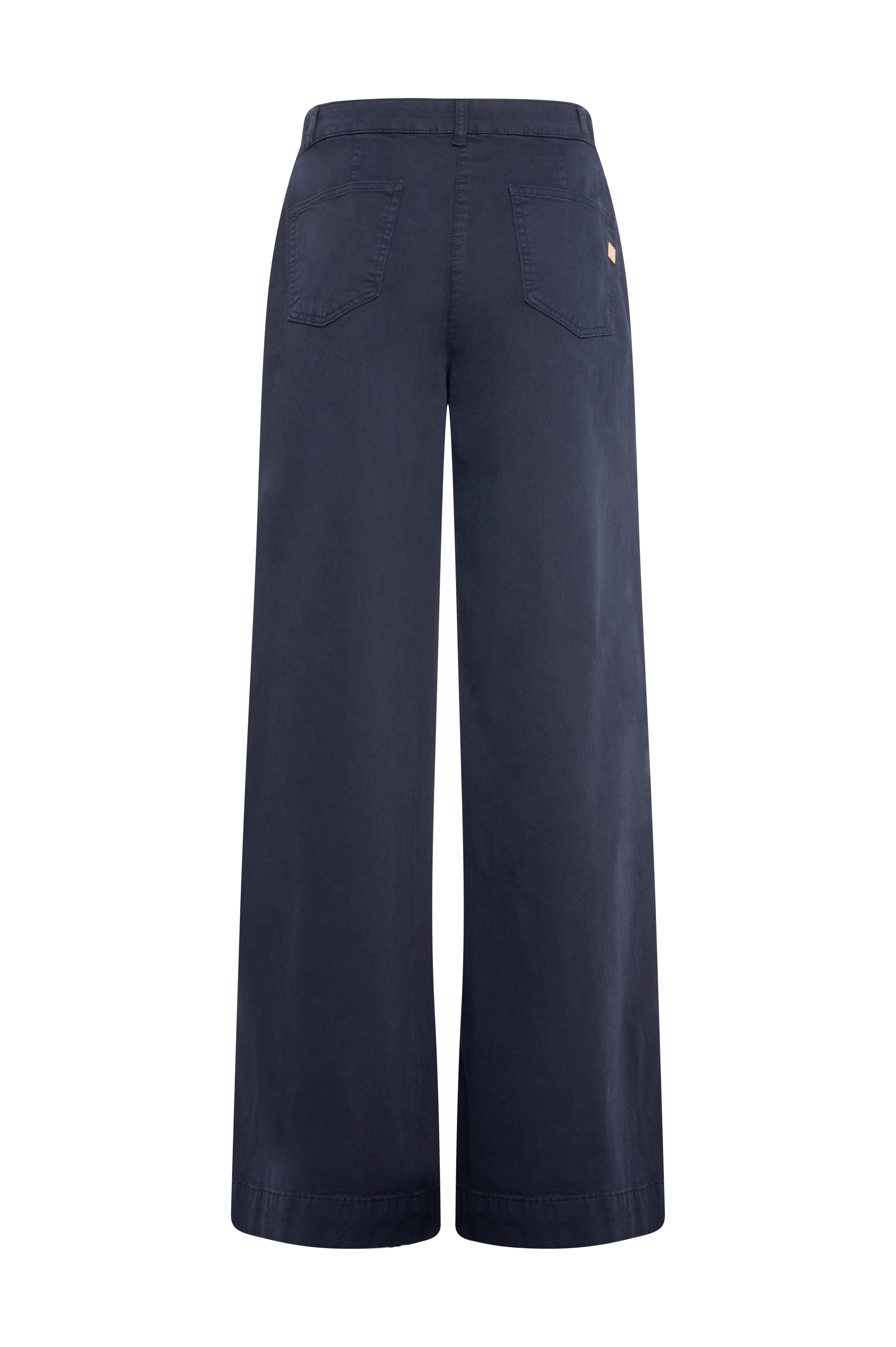 Pantalone wide leg modello chino in raso FRACOMINA — immagine 6 di 6
